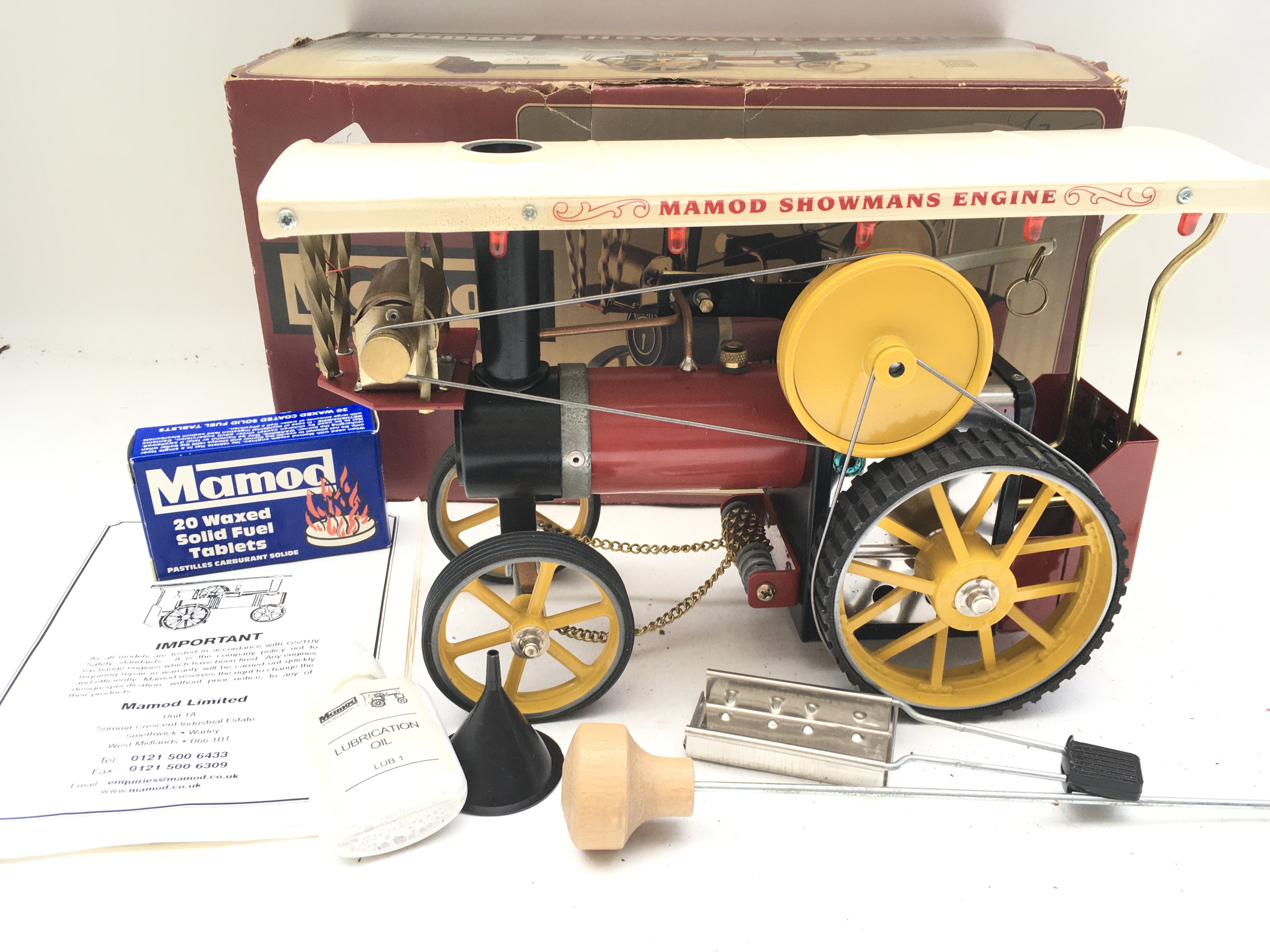 A Boxed Mamod Showman's Engine un Fired. In Very Good Condition.