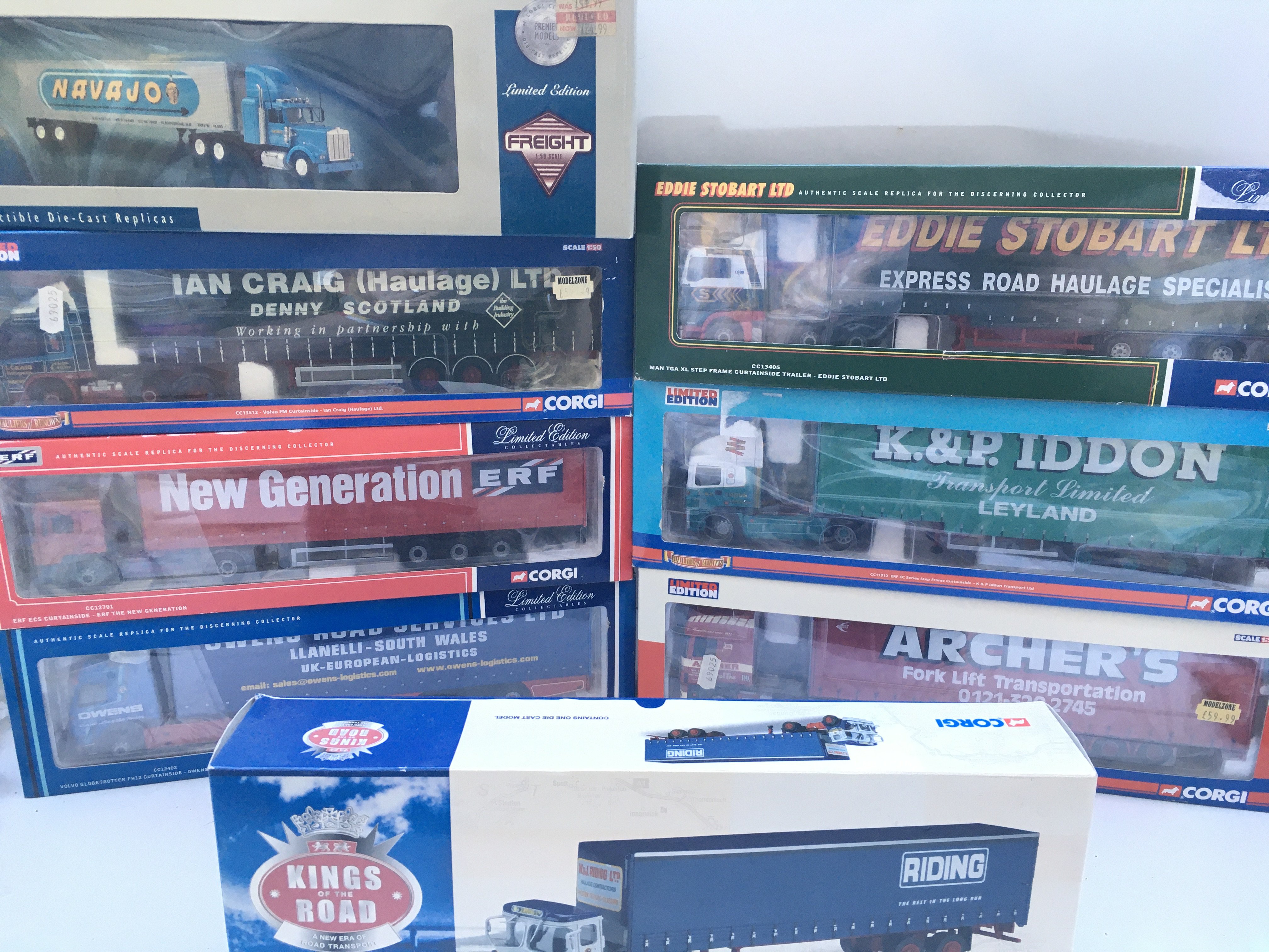 A Collection of 8 Boxed Corgi Haulage Lorrys.