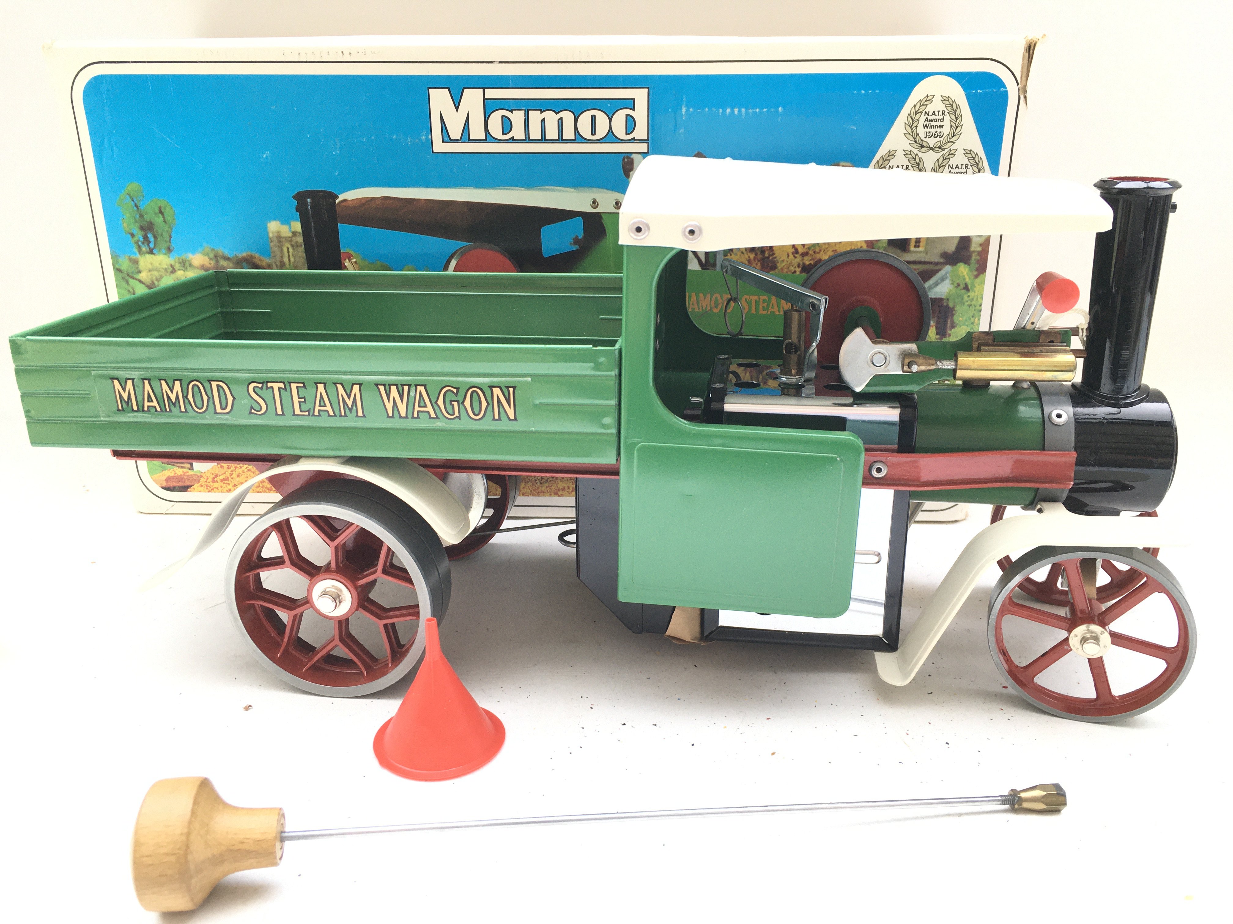 A Boxed Mamod Steam Wagon #S.W.1. Un Fired.