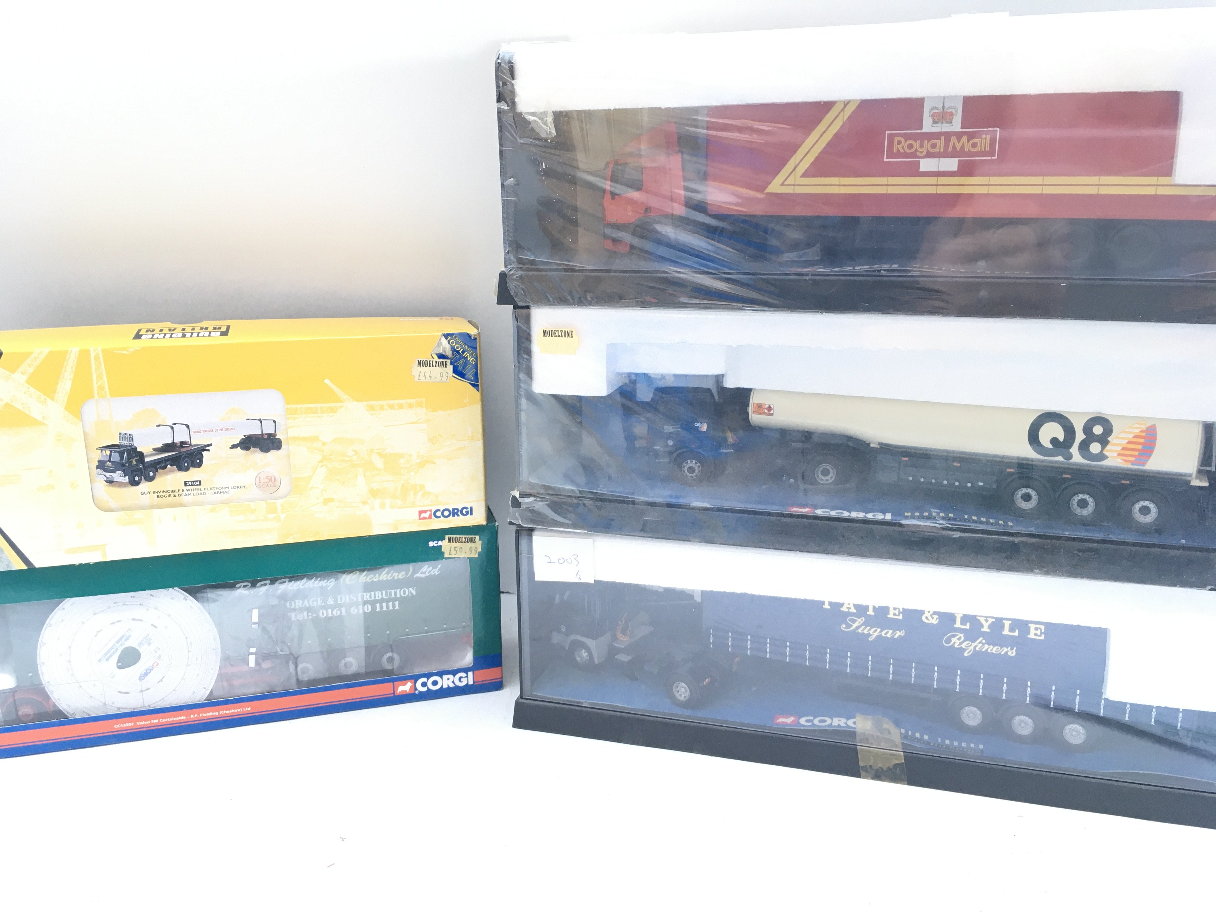 5 Boxed Corgi Lorrys Includes Modern Trucks.