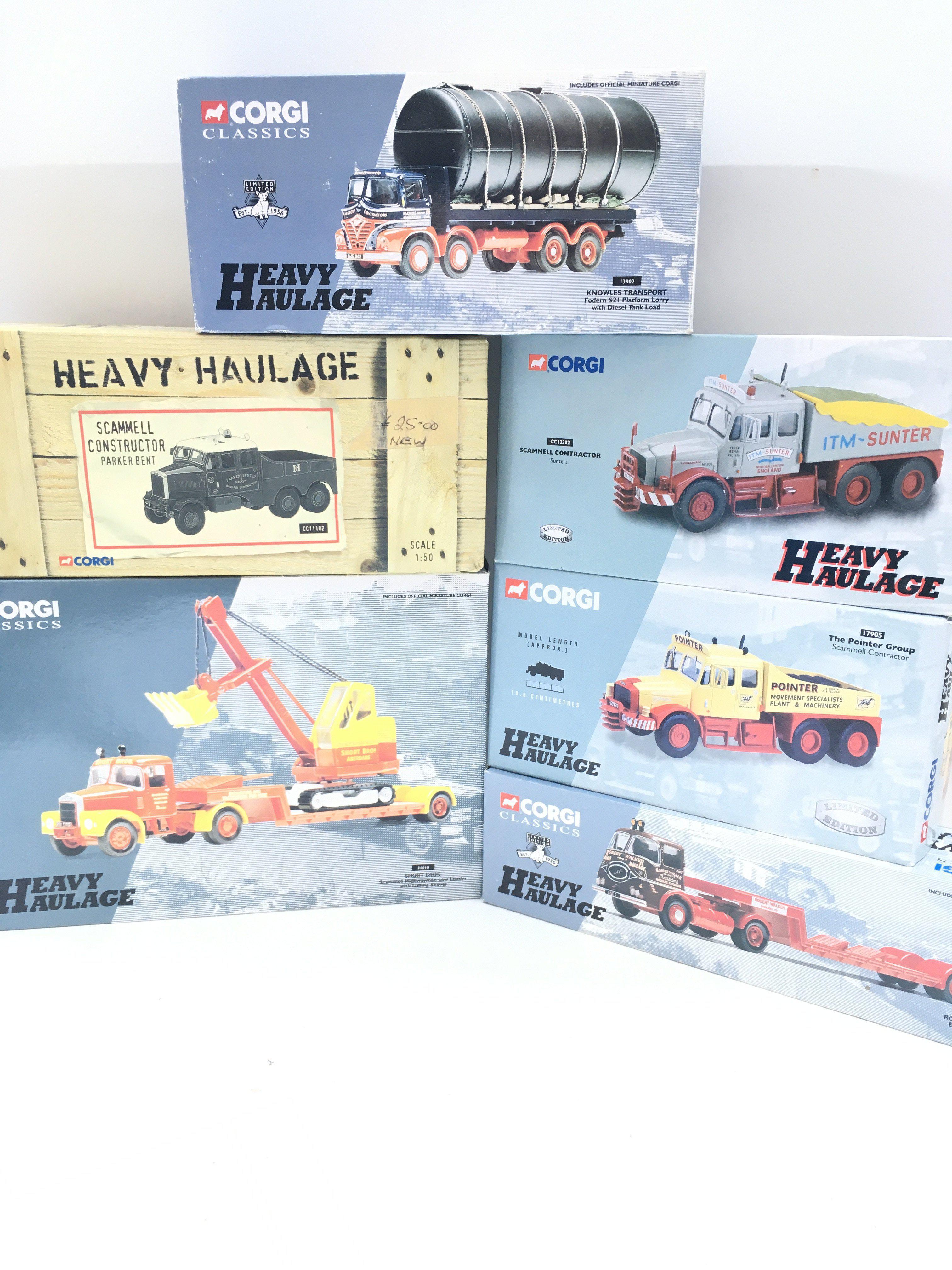 A Collection of Boxed Corgi Heavy Haulage.