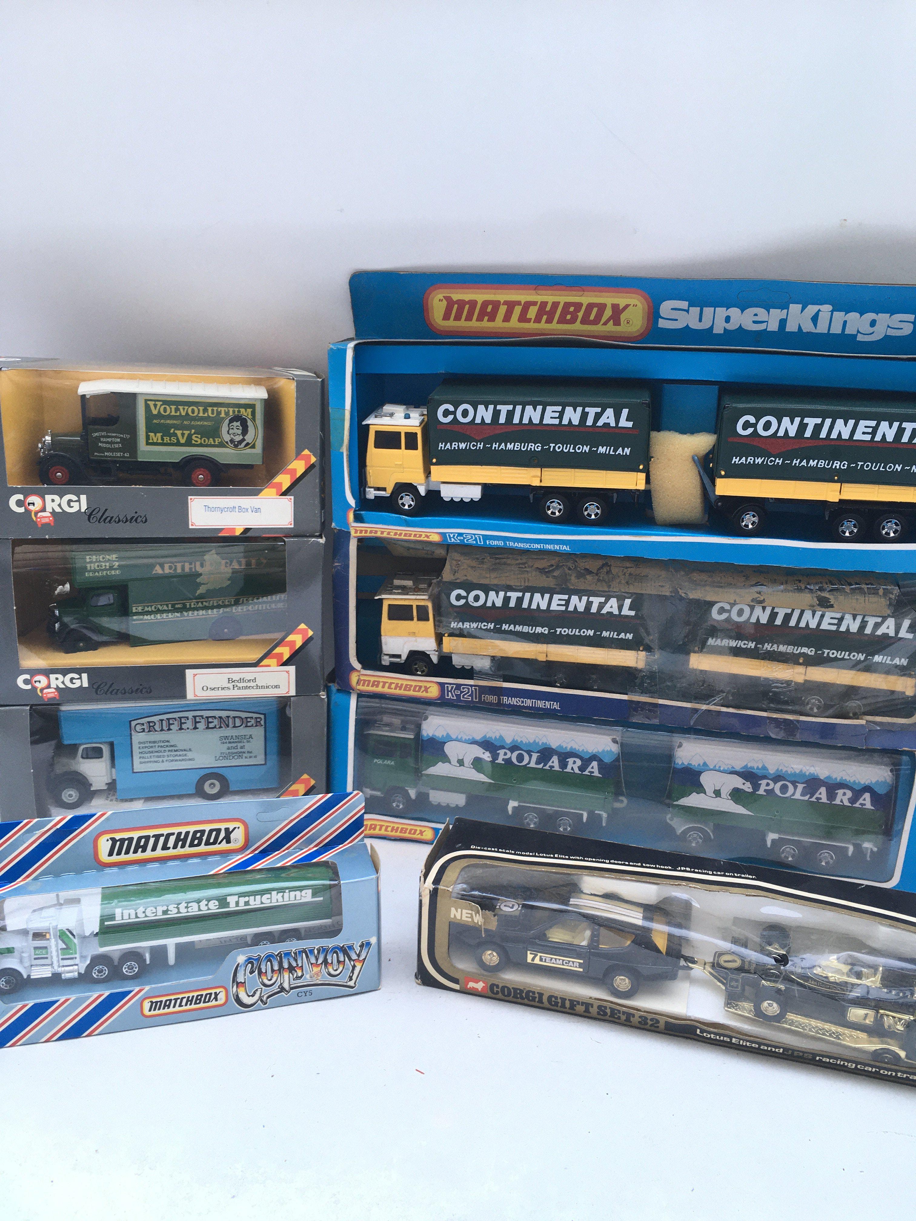 A Collection of Boxed Diecast Including Corgi Classics. Matchbox Superkings. Etc. Boxes In Various States.
