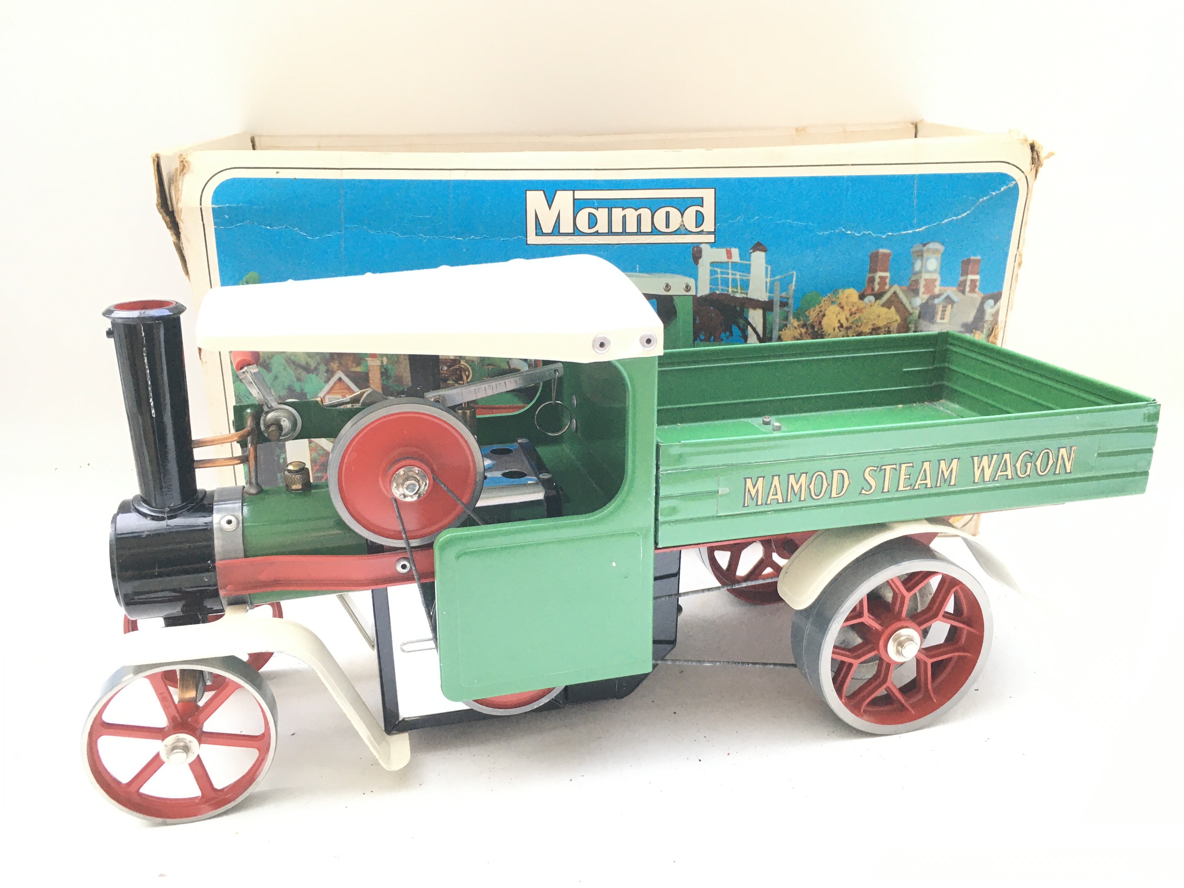 A Boxed Mamod Steam Wagon. Un Fired.
