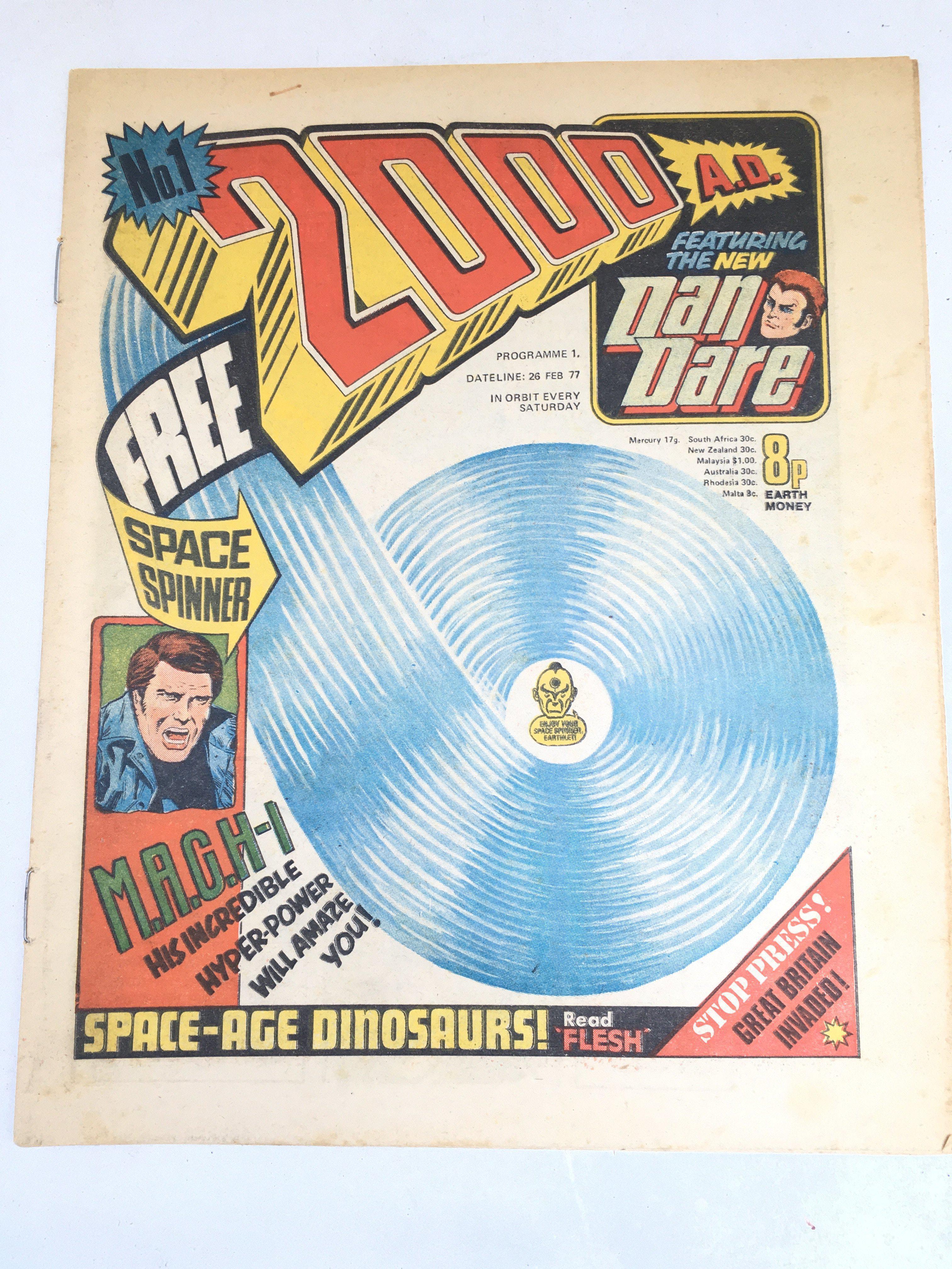 An Original 26th Of February 1977 2000 A.D. Comic #1. No Free Gift. No Reserve.