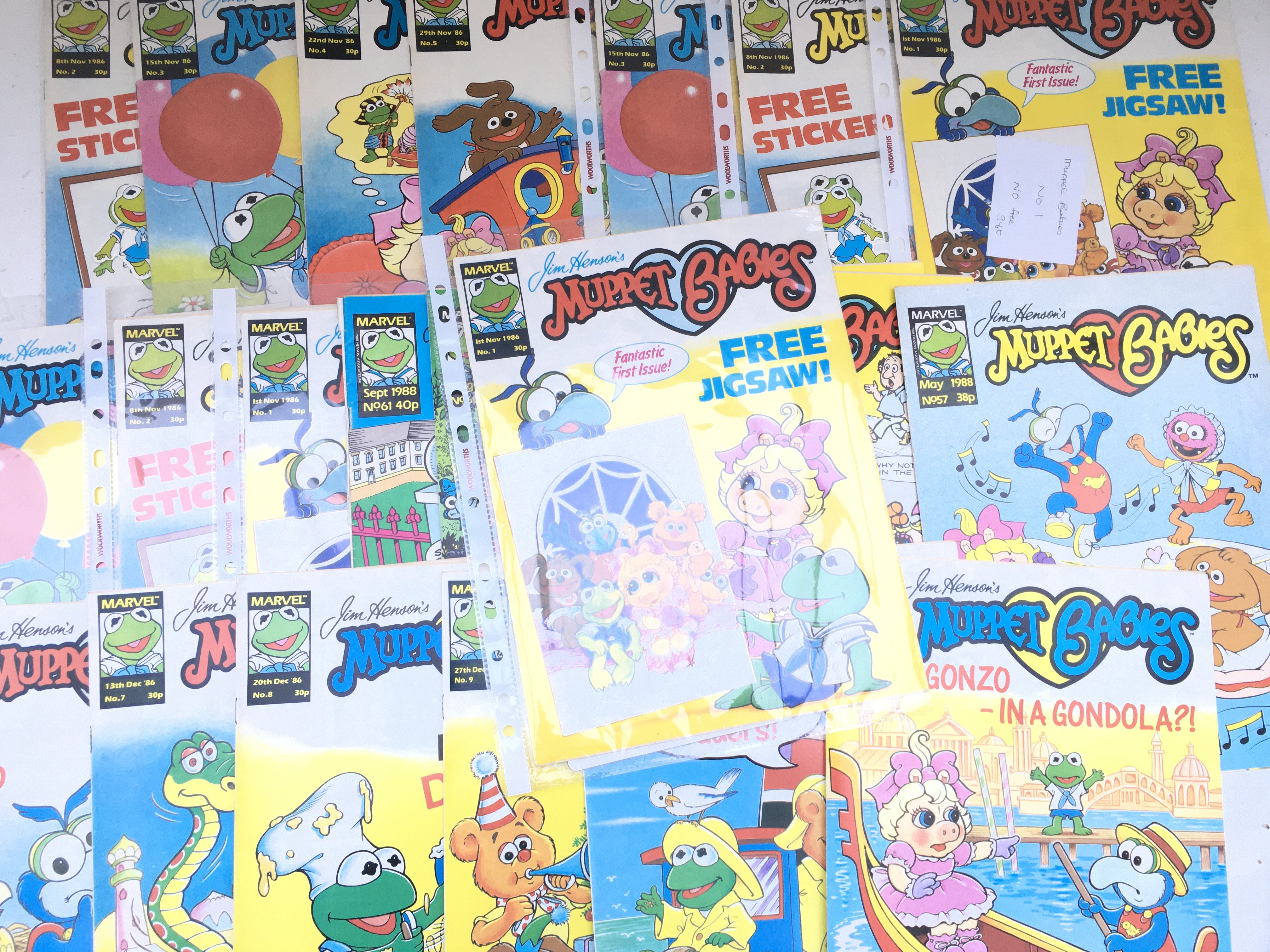 A Collection of Marvel Muppet Babies Comics Includes #S 1.2.3. Approximately 60. And A Collection of Jack And Jill Comics. Approximately 60 No Reserve.