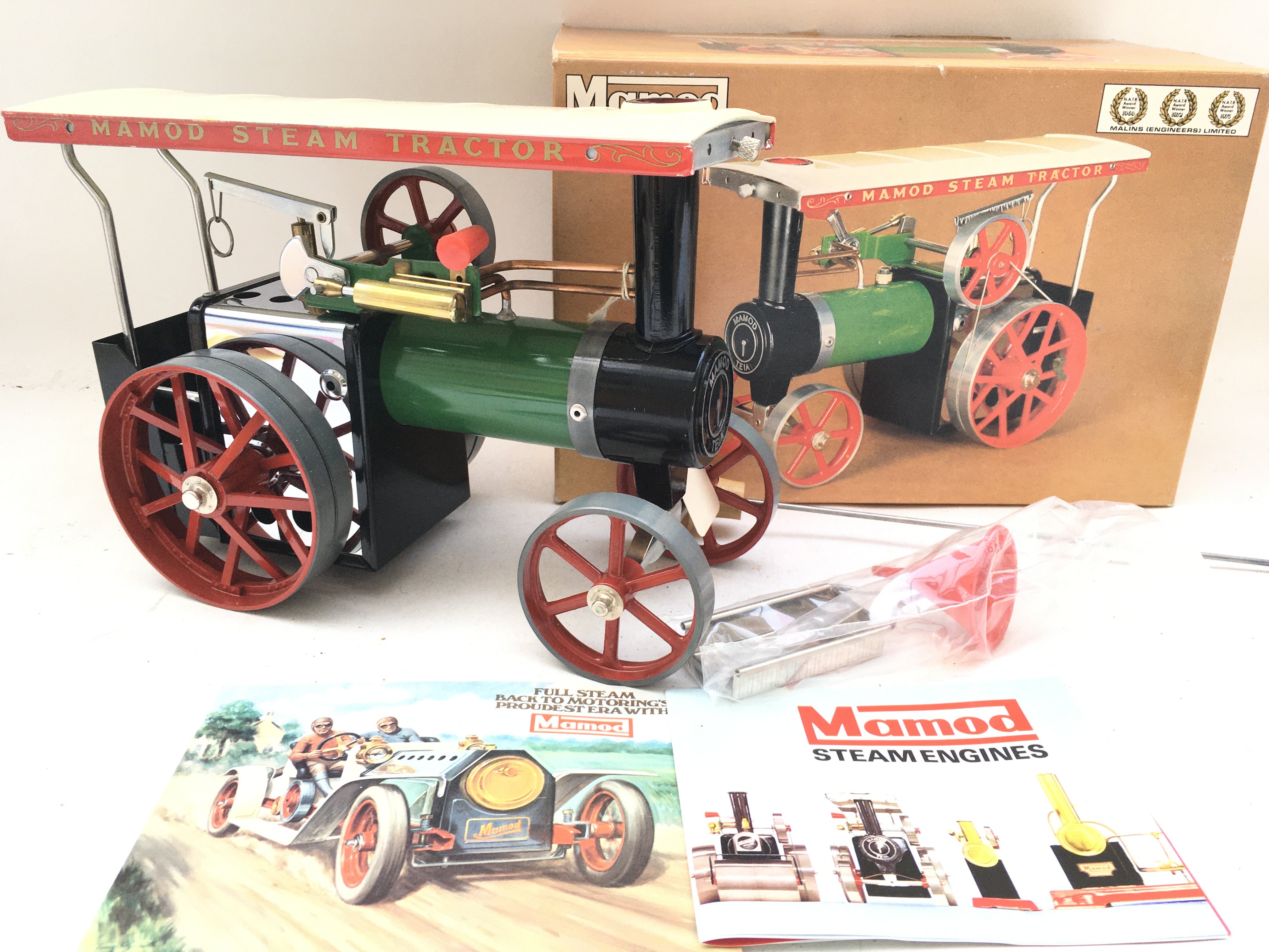 A Boxed Mamod Steam Tractor un Fired.