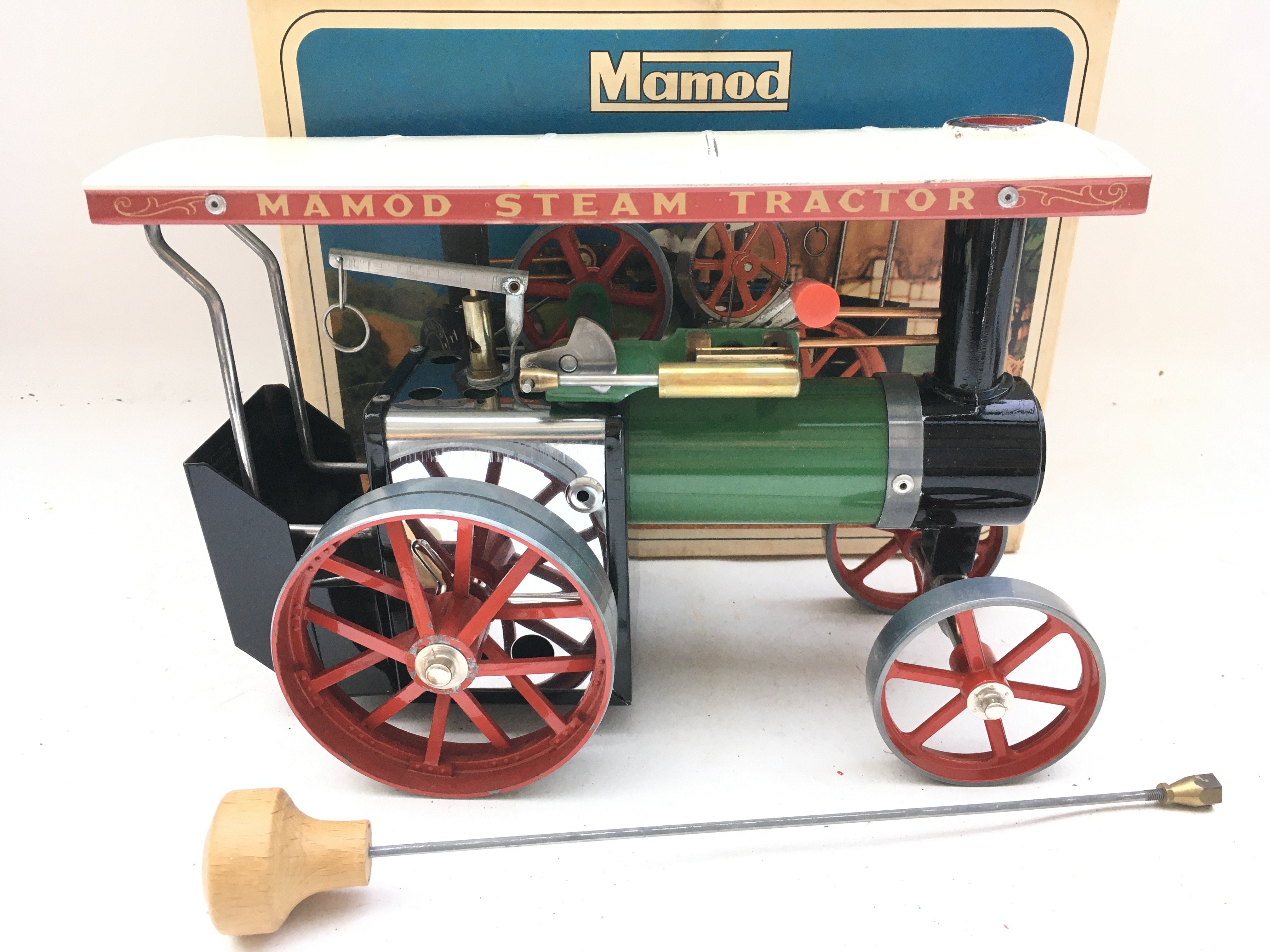 A Boxed Mamod Steam Tractor un Fired.