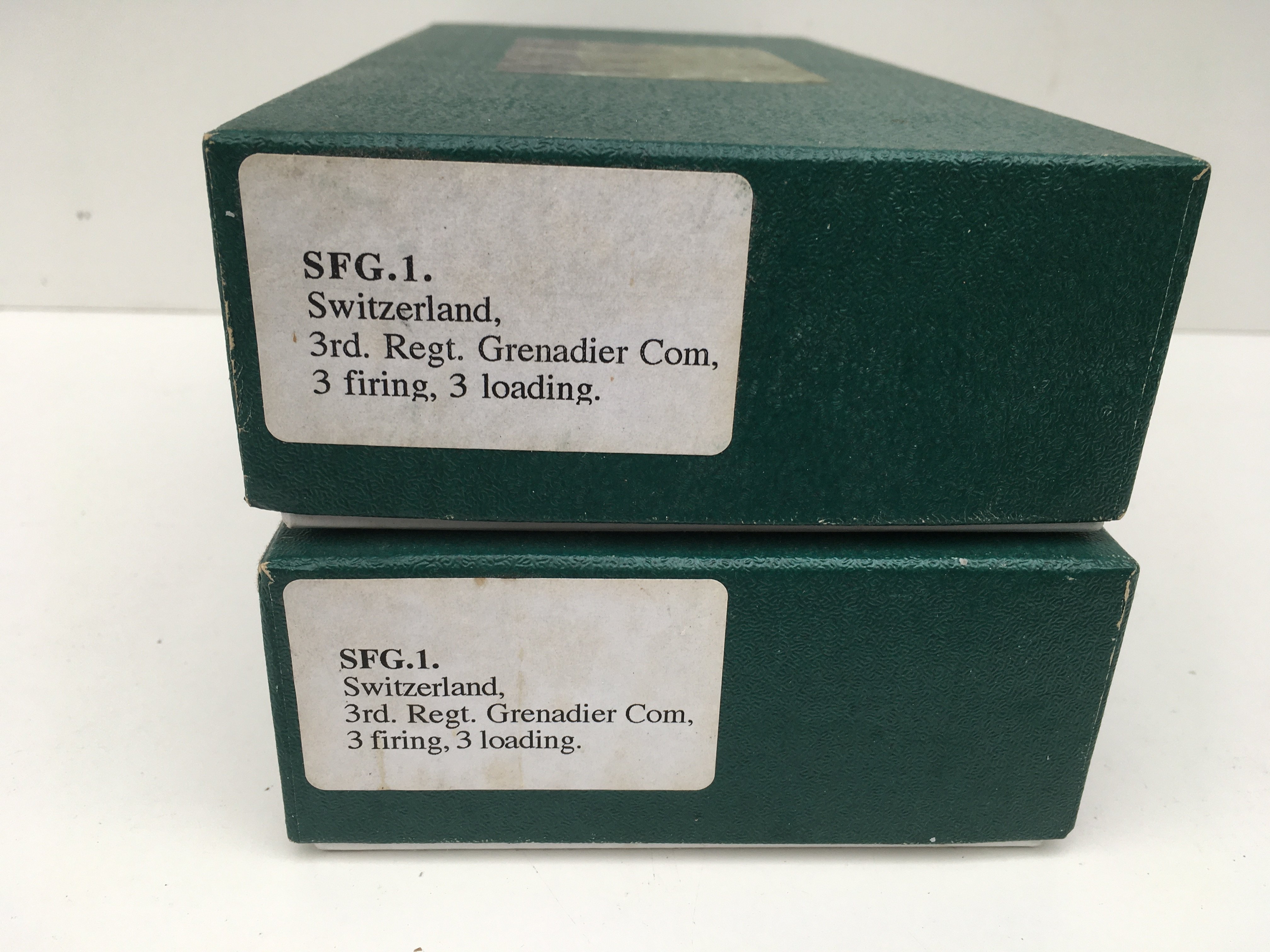 2x boxed set Minature military model sets by Frontline Figures featuring SFG1 3rd Grenadiers. 12 figures in total. Limited edition with certificate. No reserve.
