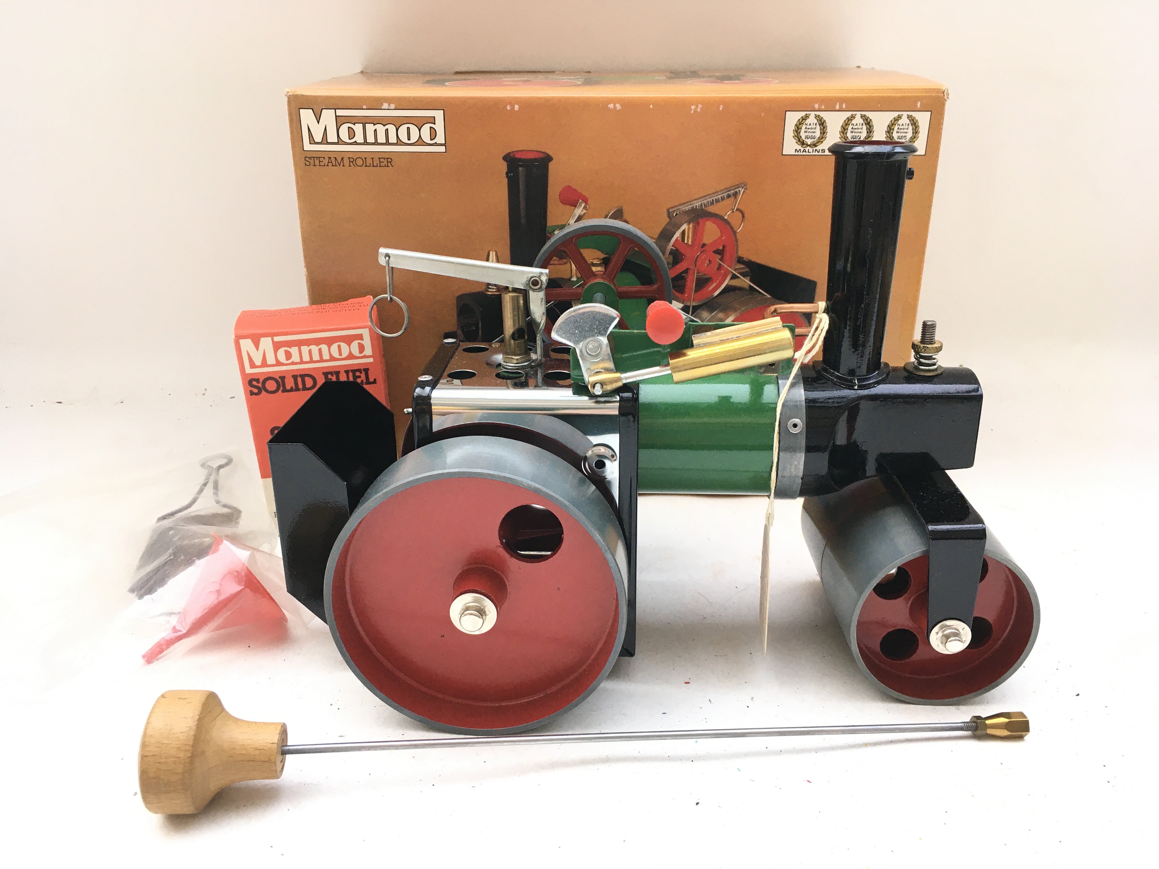A Boxed Mamod Steam Roller un Fired.