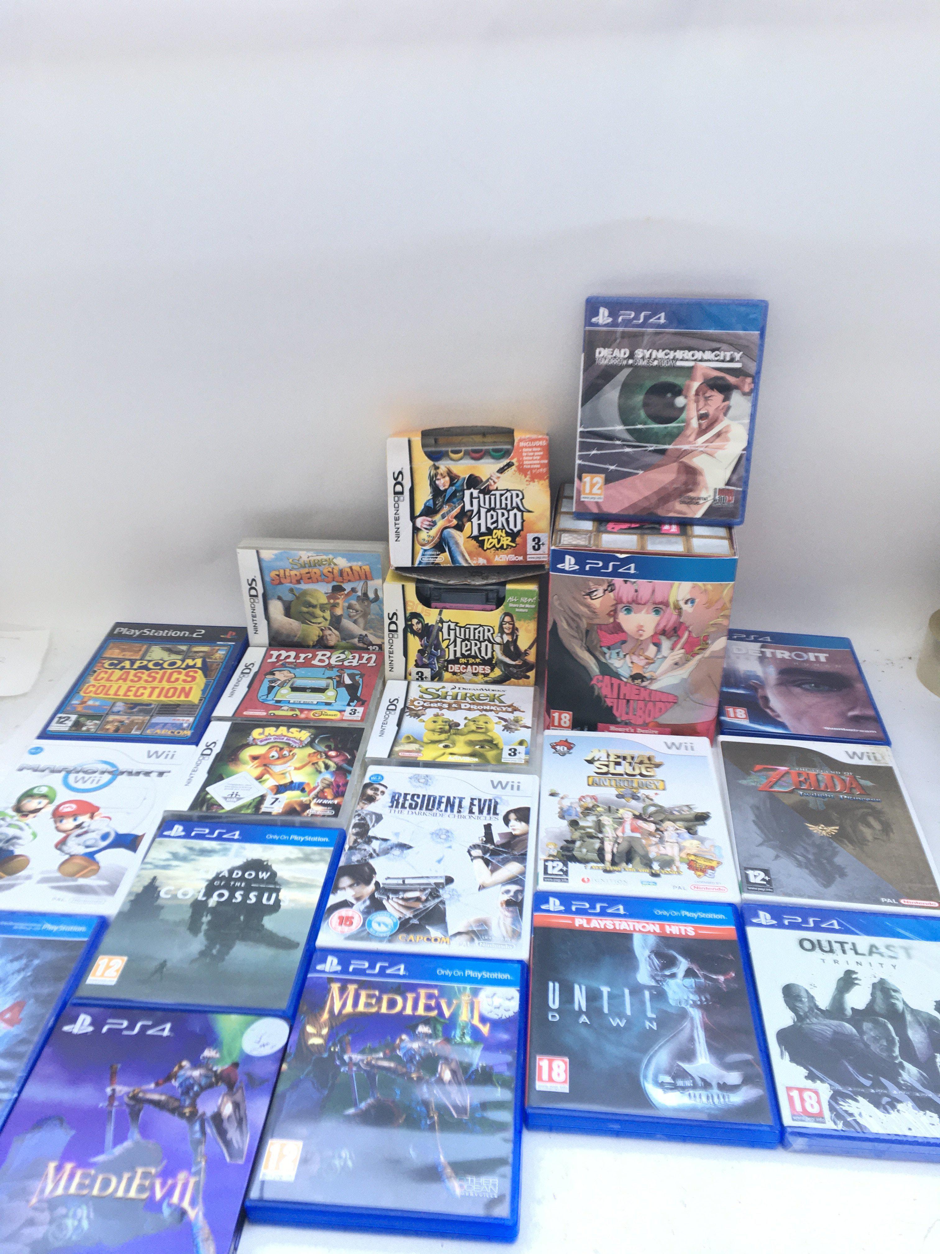 A Collection of Playstaion and Nintendo Games.