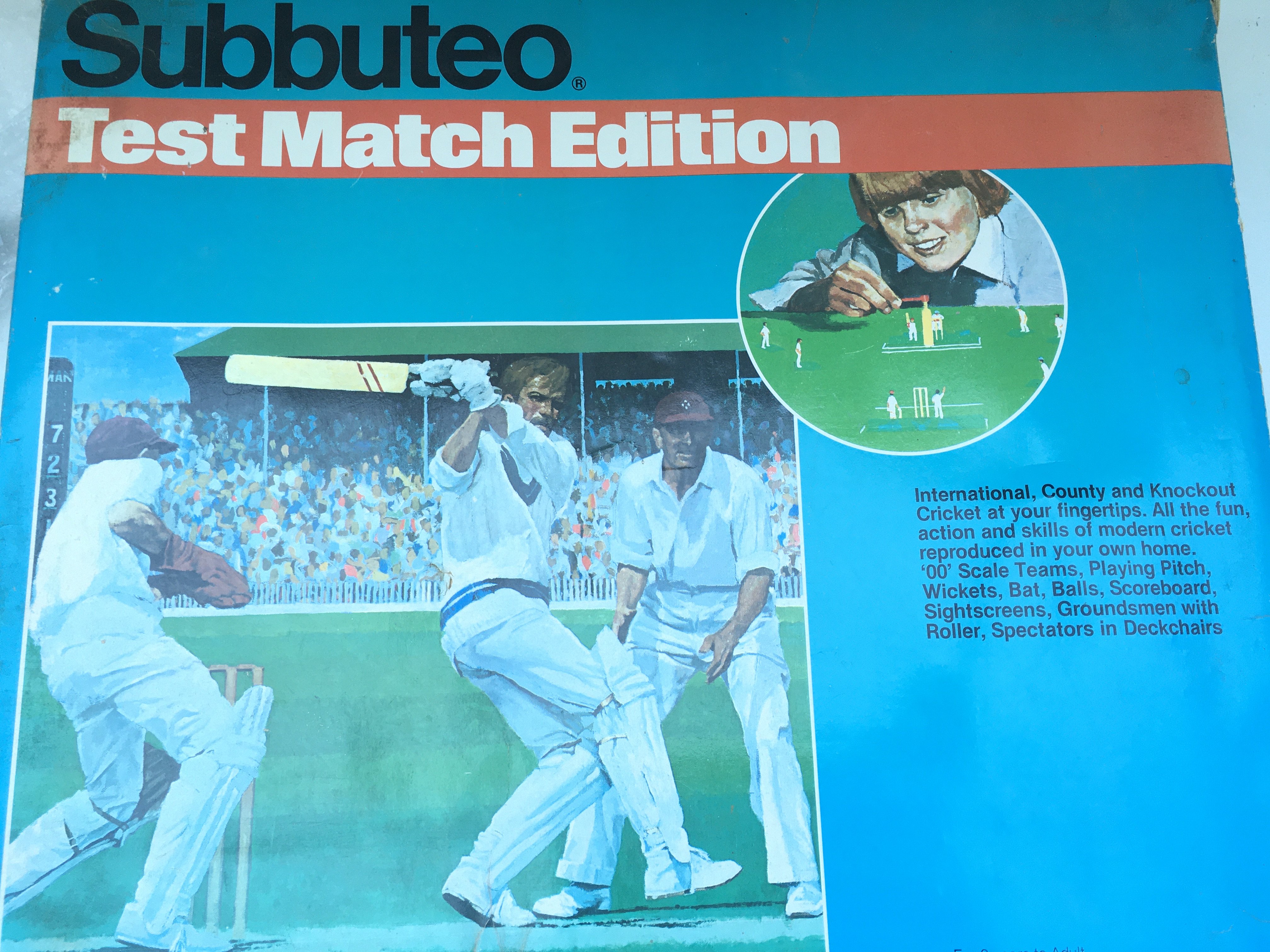 A Collection of 17 Subbuteo Teams And A Test Cricket (parts Missing/Broken).