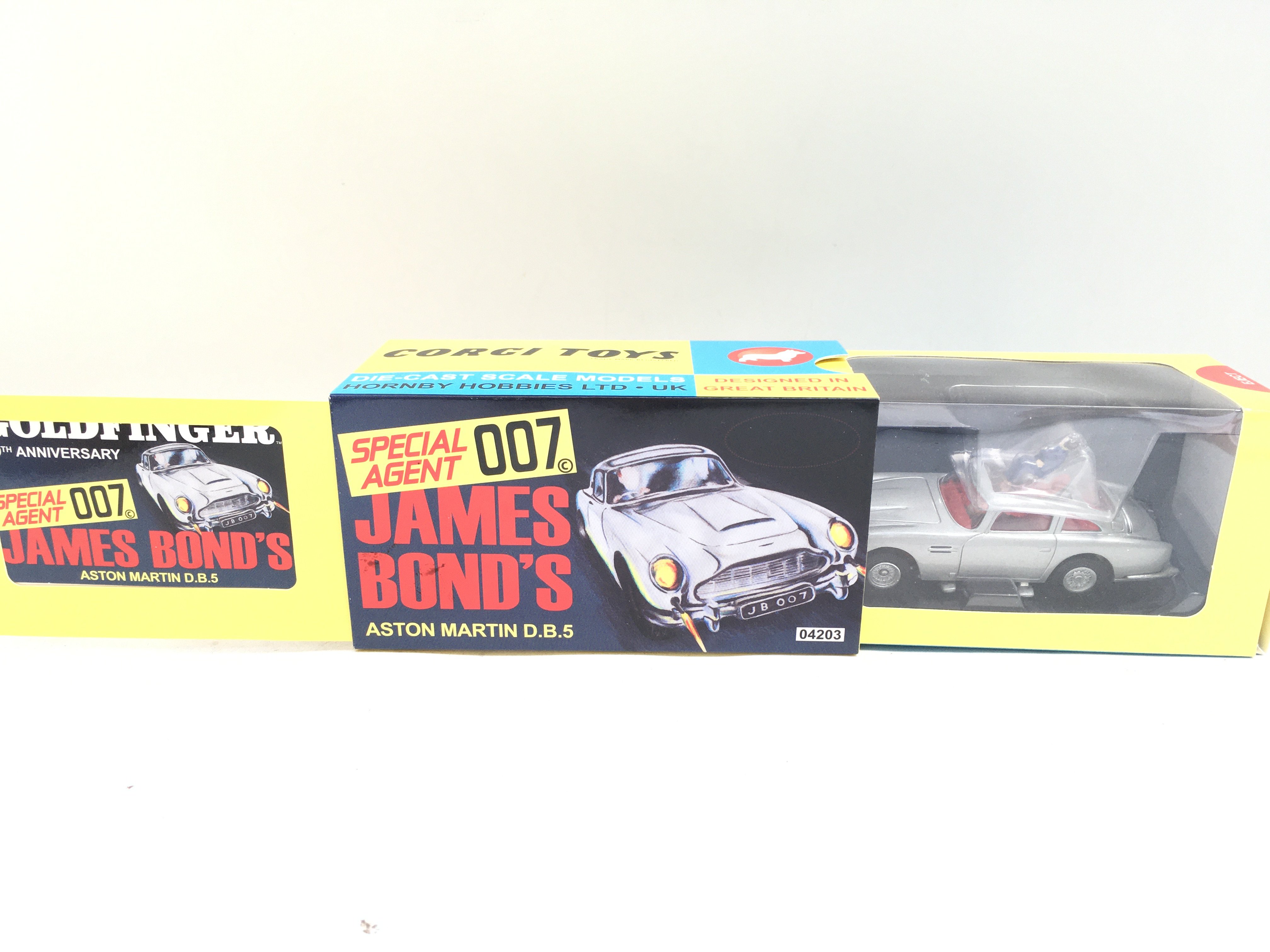 A Boxed Corgi James Bond Aston Martin D.B.5 50th Anniversary Edition. #04203.