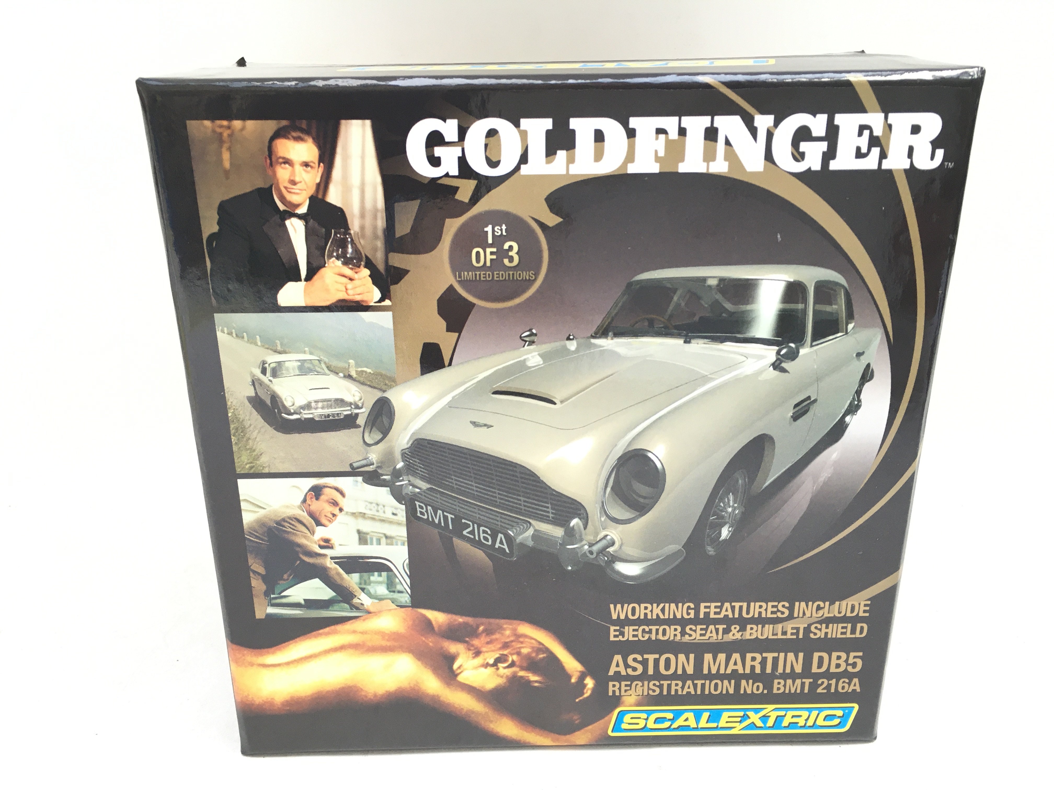 A Boxed Scalextric James Bond Goldfinger Aston Martin DB5.