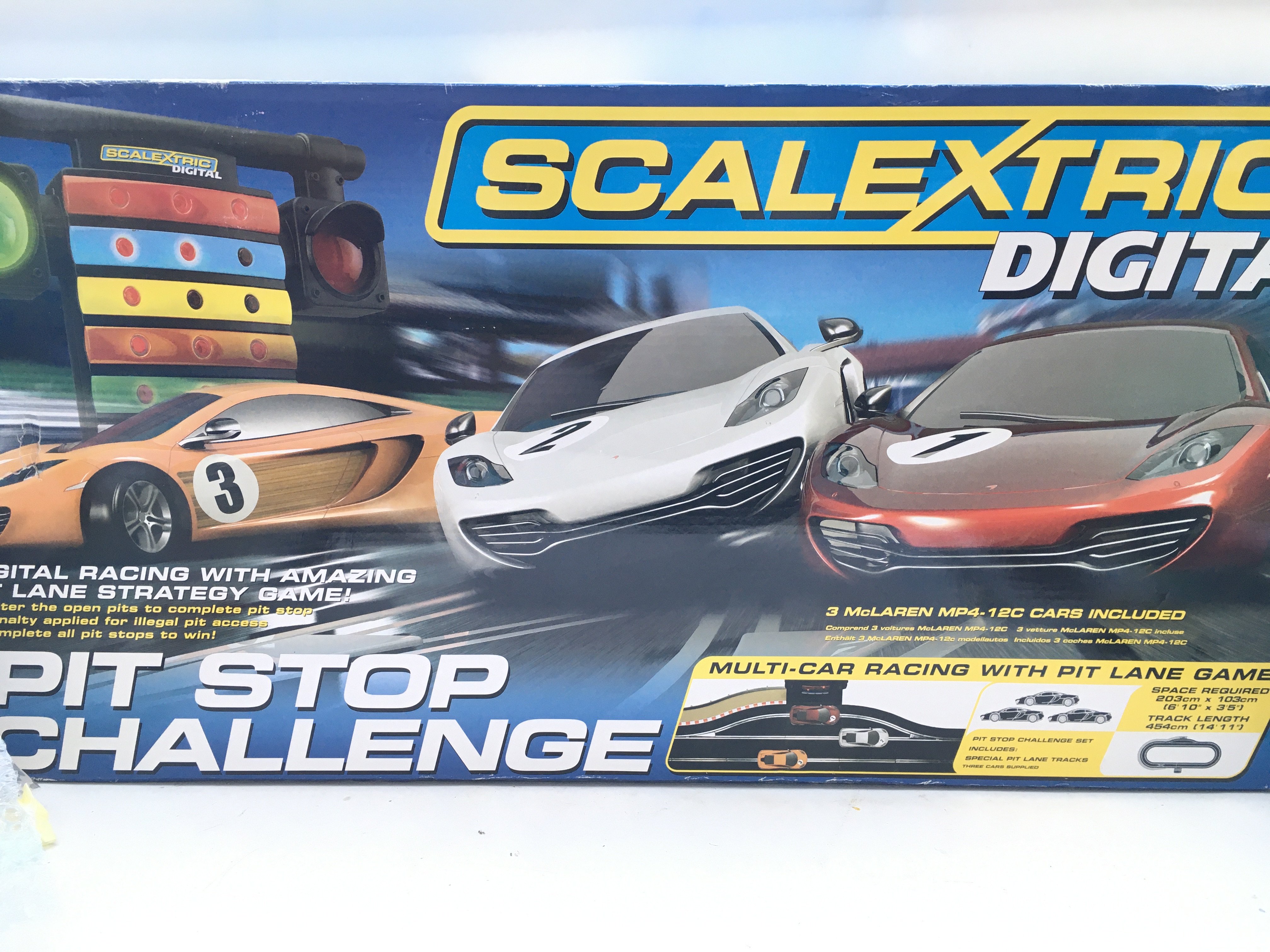 A Boxed Scalextric Pit Stop Challenge Set.