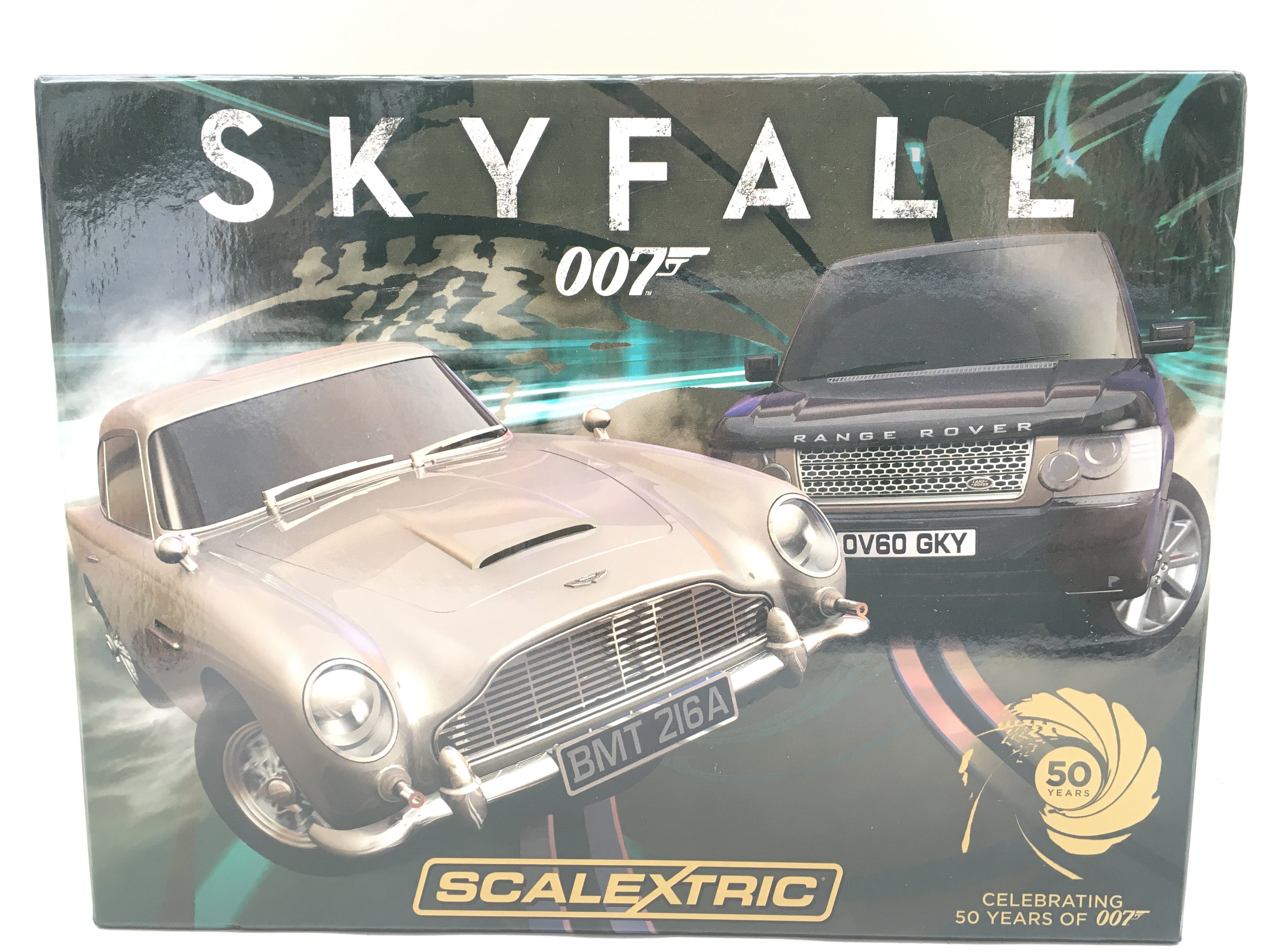 A Boxed Scalextric Skyfall Set.