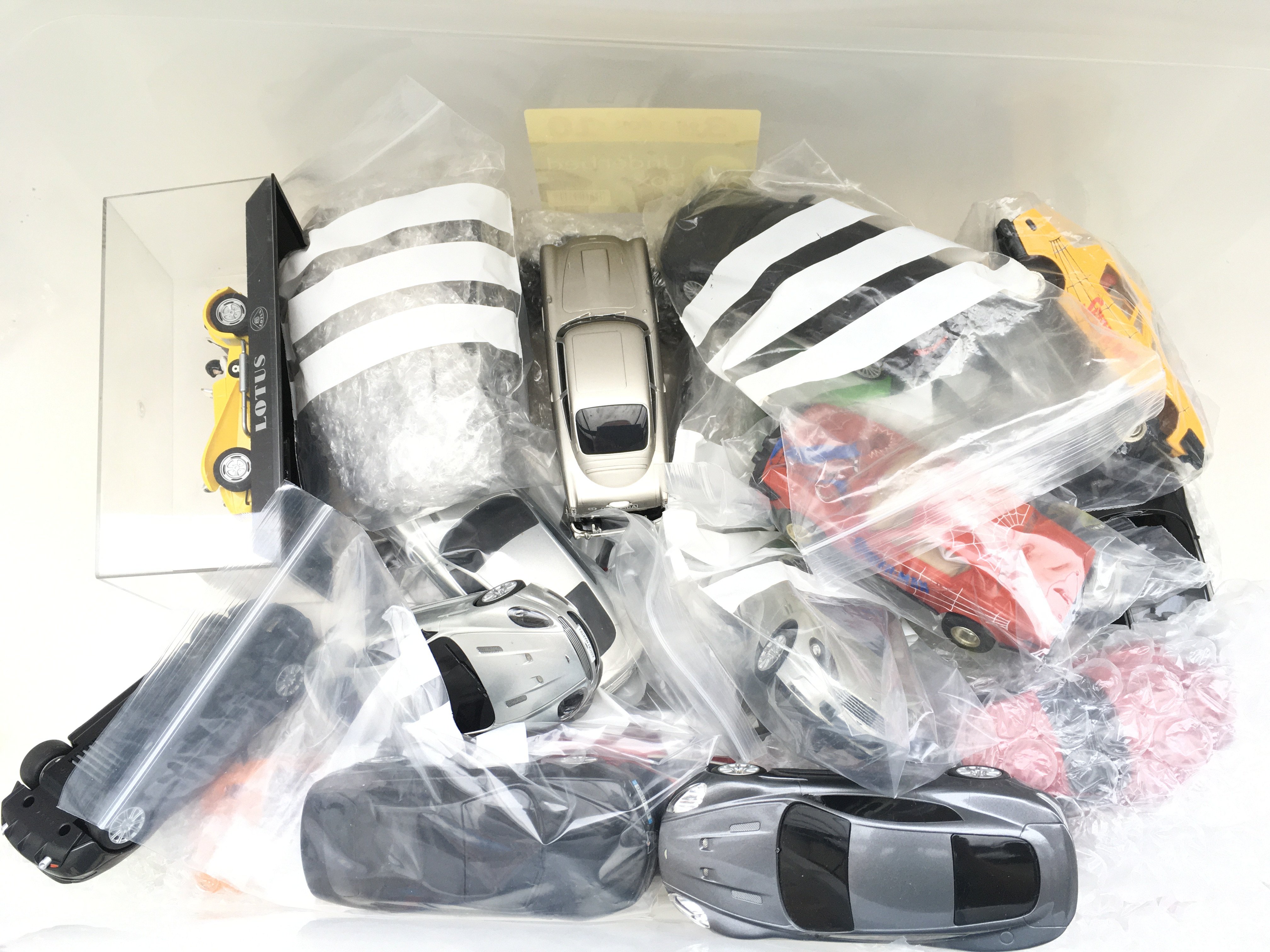 A Collection of Scalextric Cars ideal for Spares and Repairs.Including a Boxed Lotus.