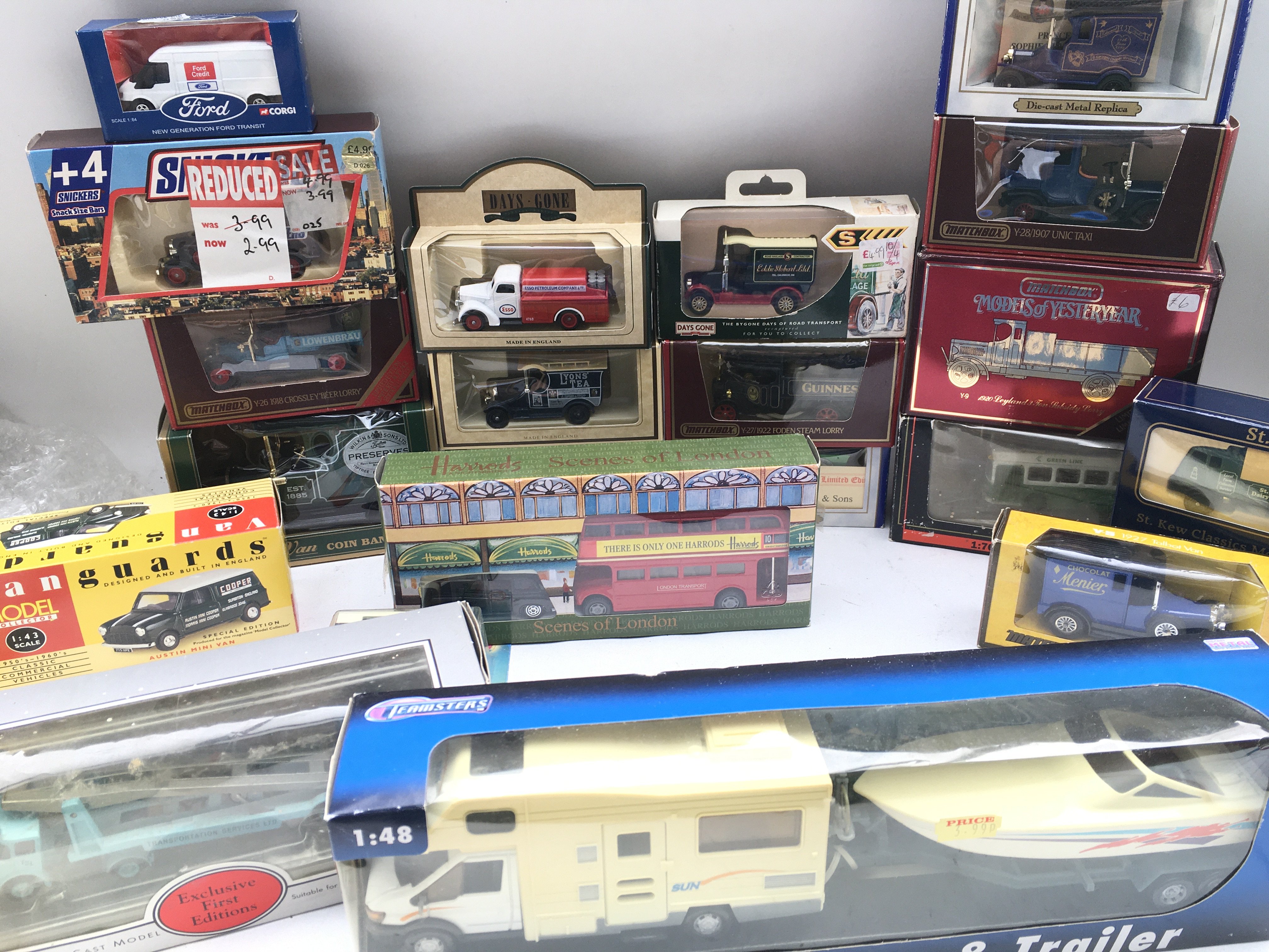 A Box Containing Models Of Yesteryear. Days Gone Etc. No Reserve.
