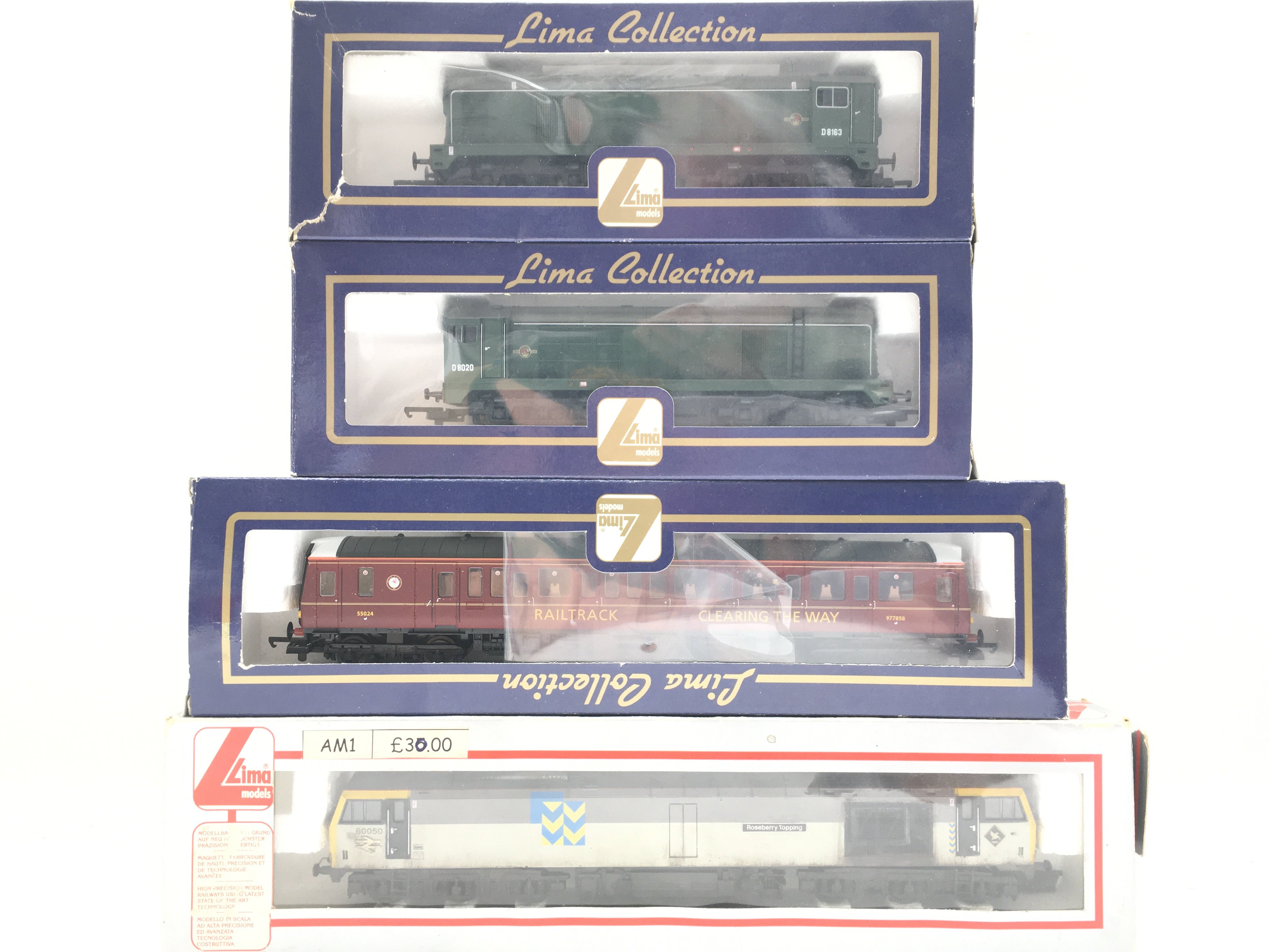 4 X Boxed Lima 00 Gauge Locomotives. All Diesel. No Reserve.