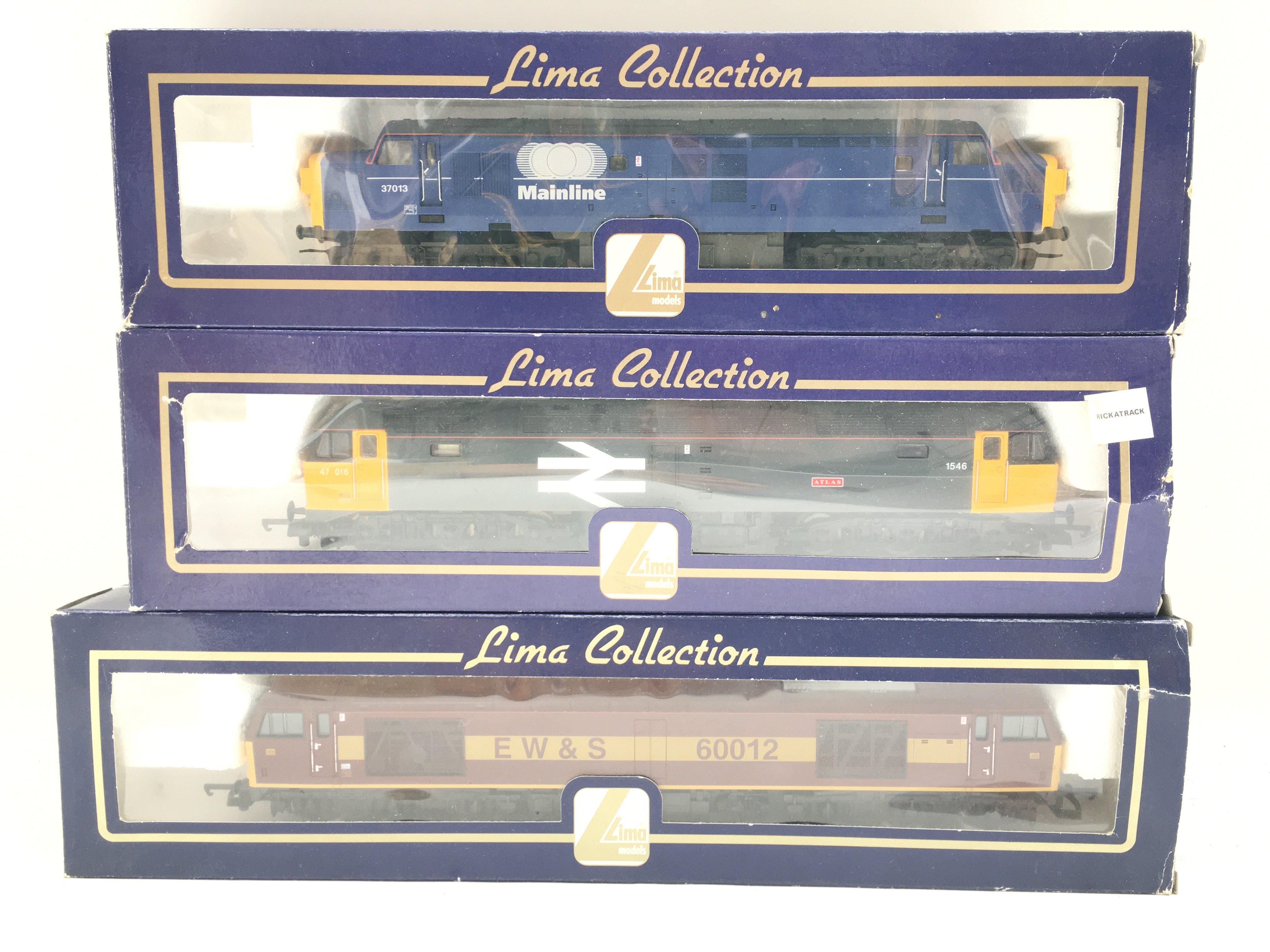 3 Boxed Lima 00 Gauge Locomotives.all Diesel. No Reserve.