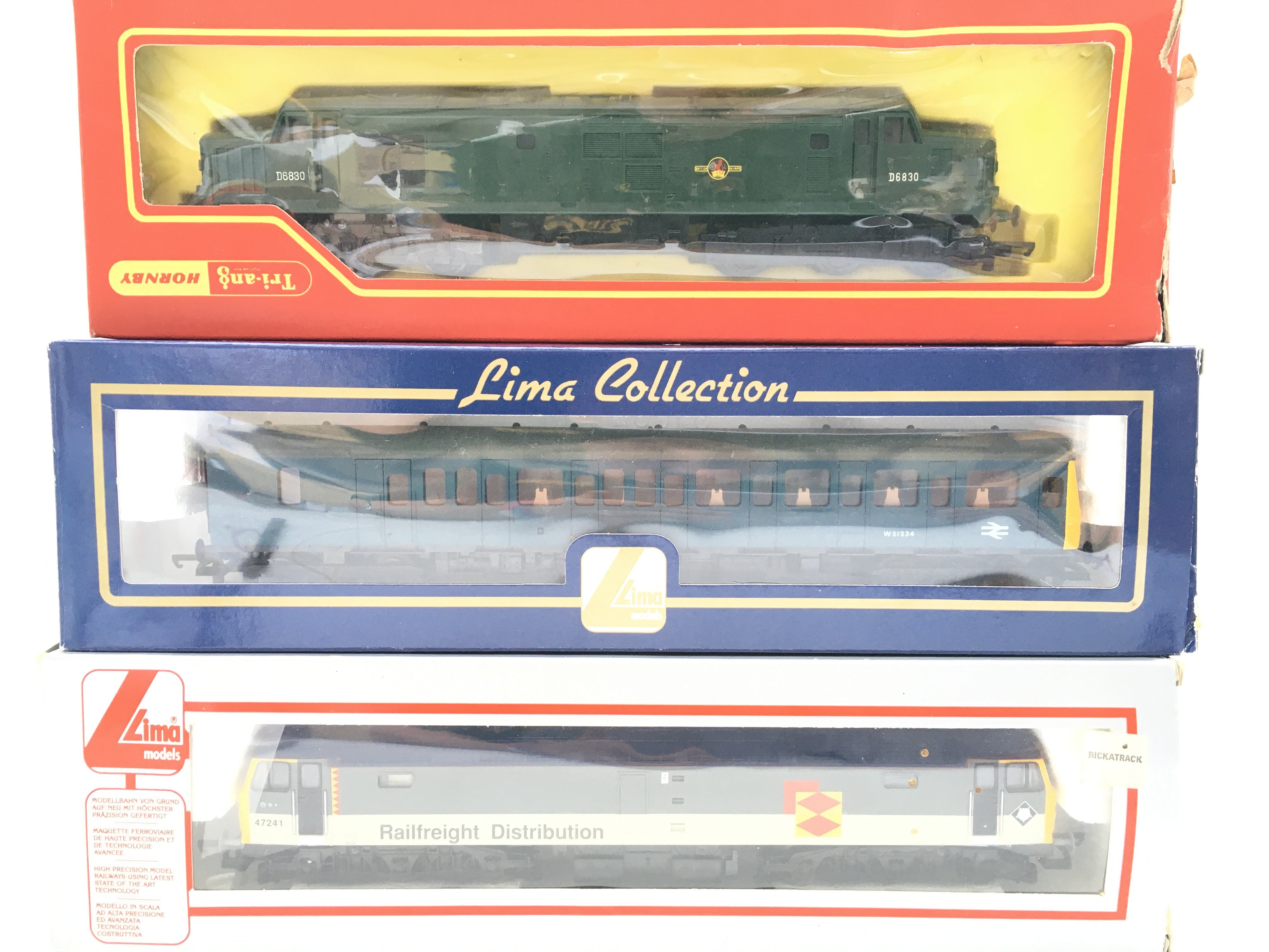 3 Boxed 00 Gauge Locomotives.including Llima And Hornby.