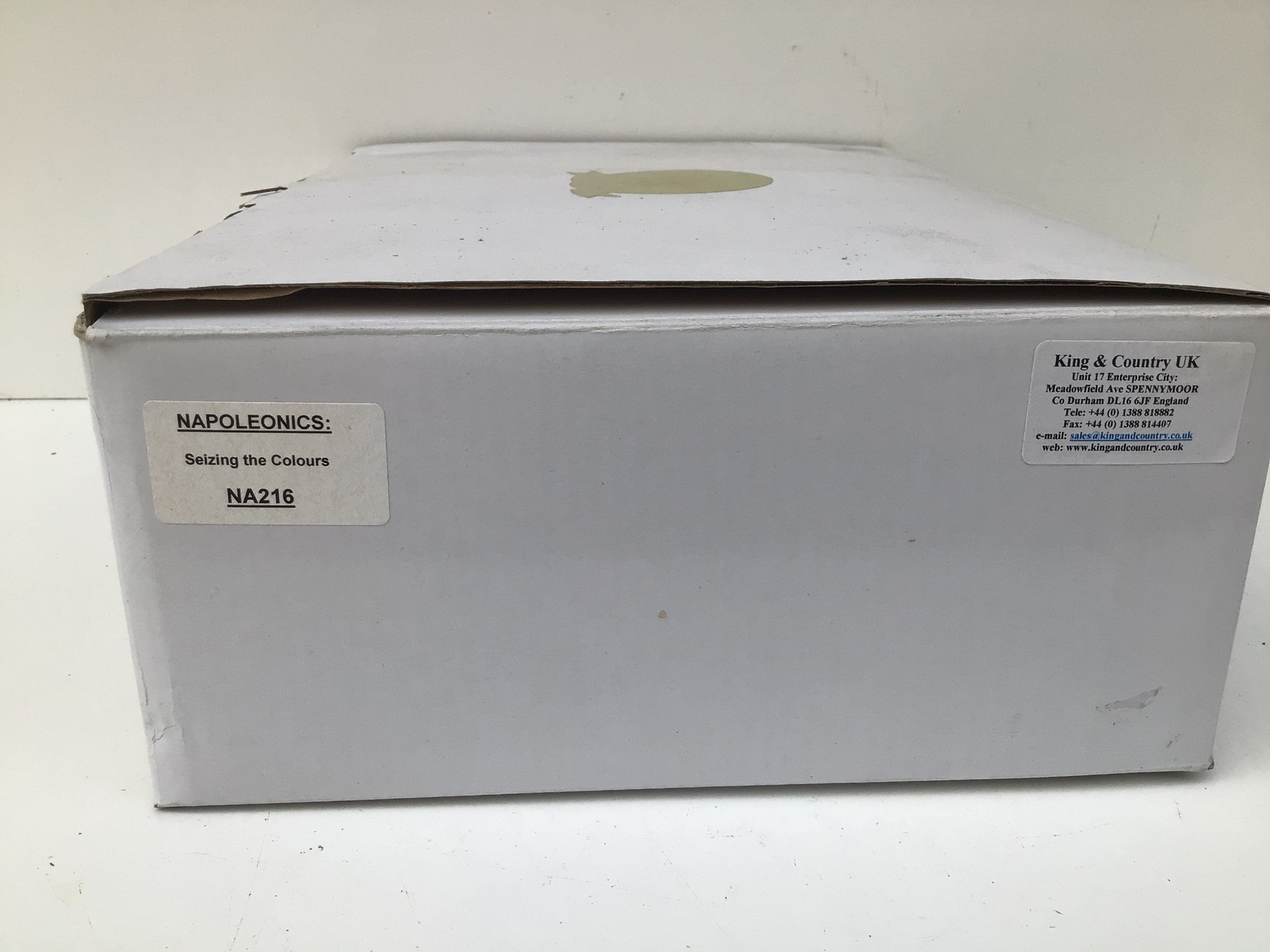 A boxed King and Country Minature military figures in in the Napoleonic series featuring NA216. Seizing the Colours. No reserve.