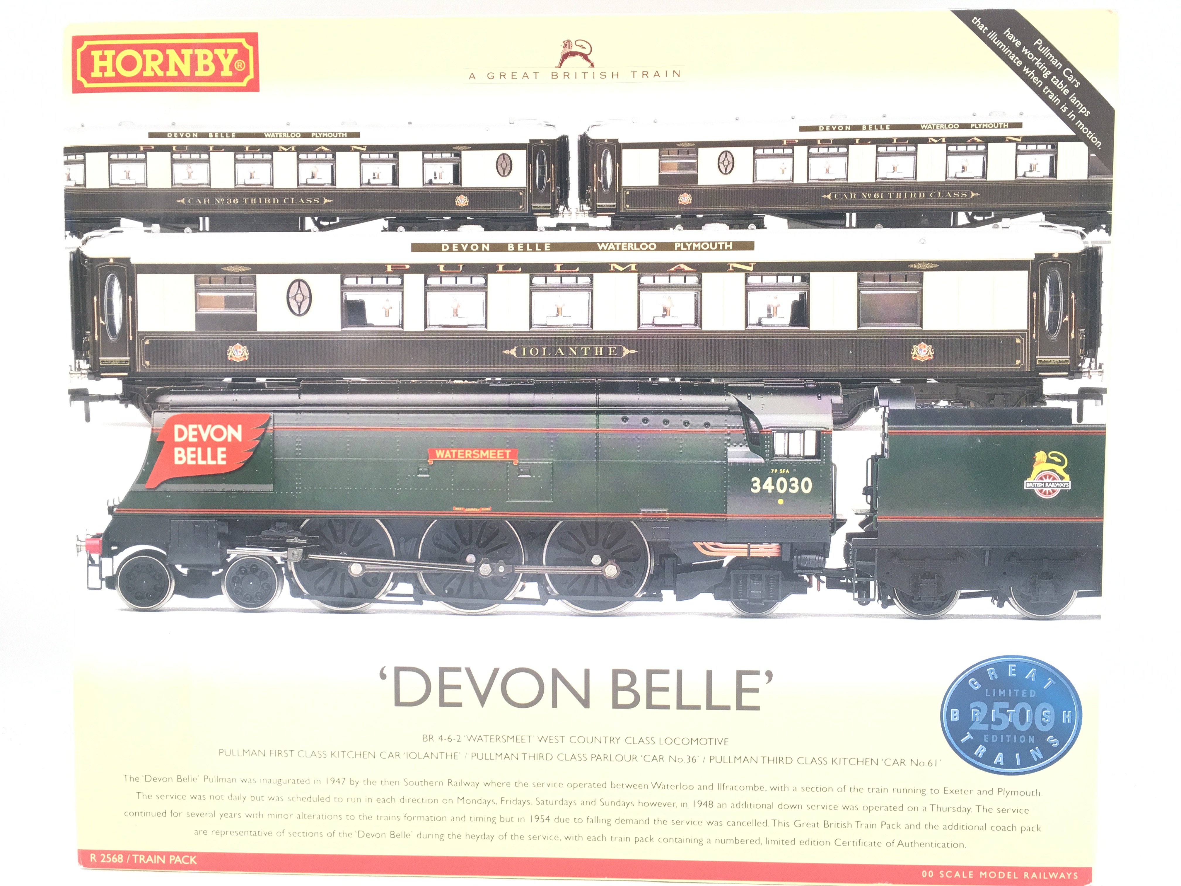 A Boxed Hornby 00 Gauge Devon Belle Set.