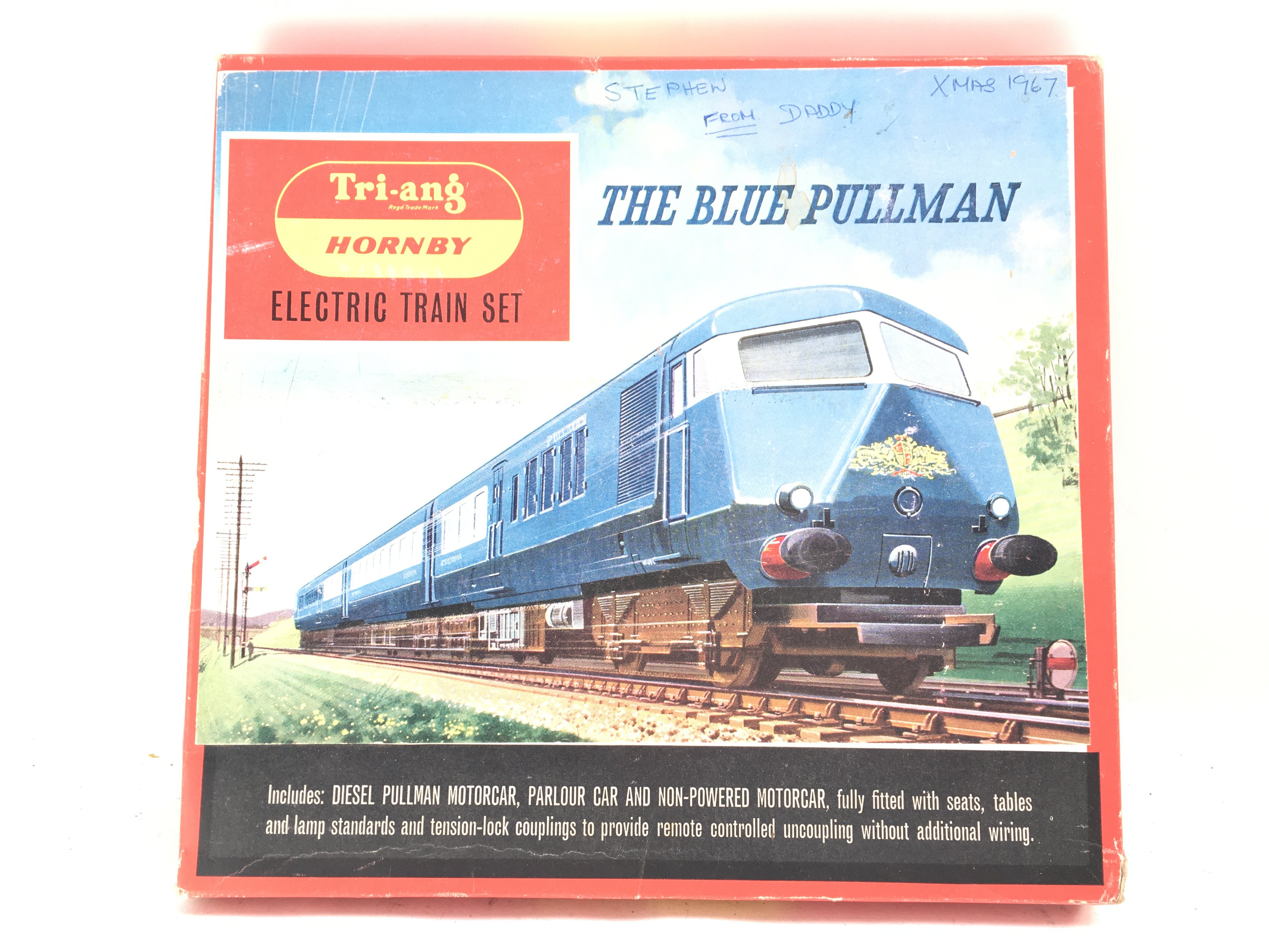A Boxed Tri-Ang The Blue Pullman Set.