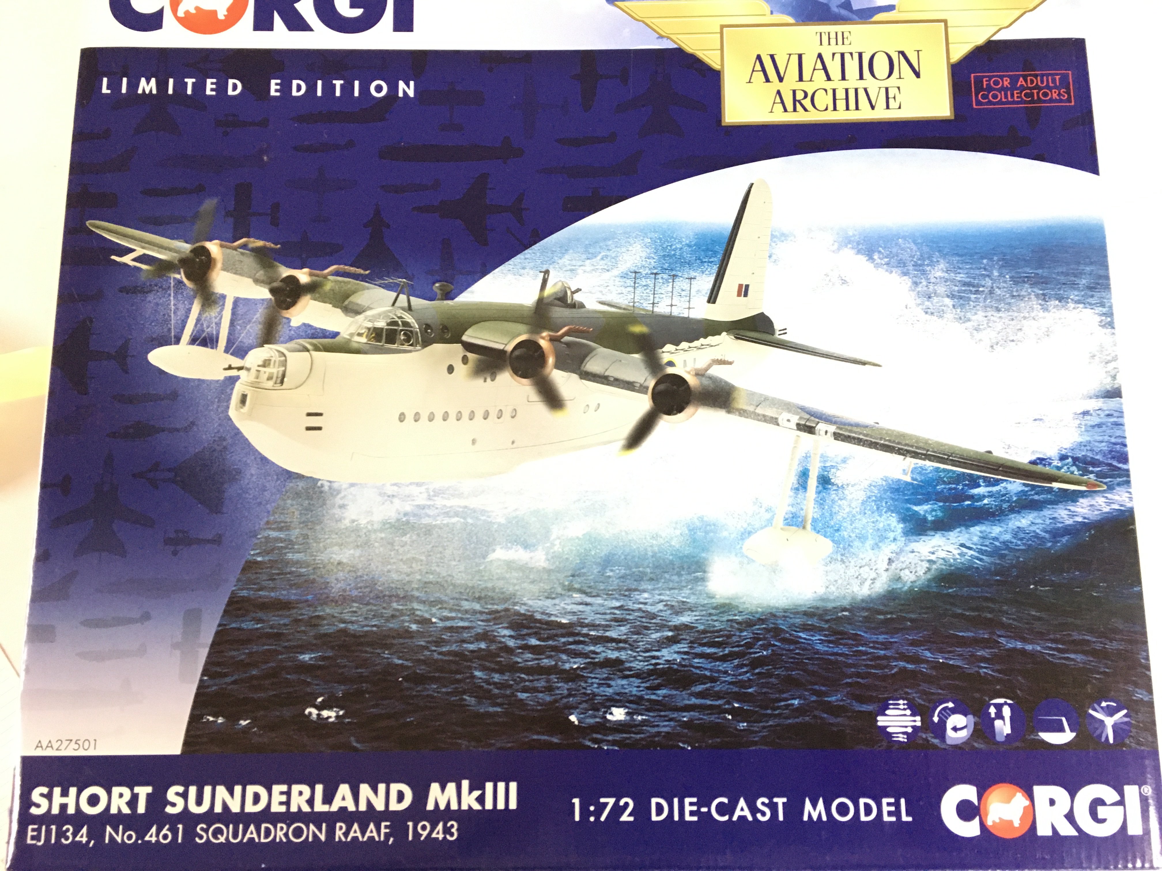 A Boxed Corgi Aviation Archive Short Sunderland MKIII 1:72 Scale. No Reserve.