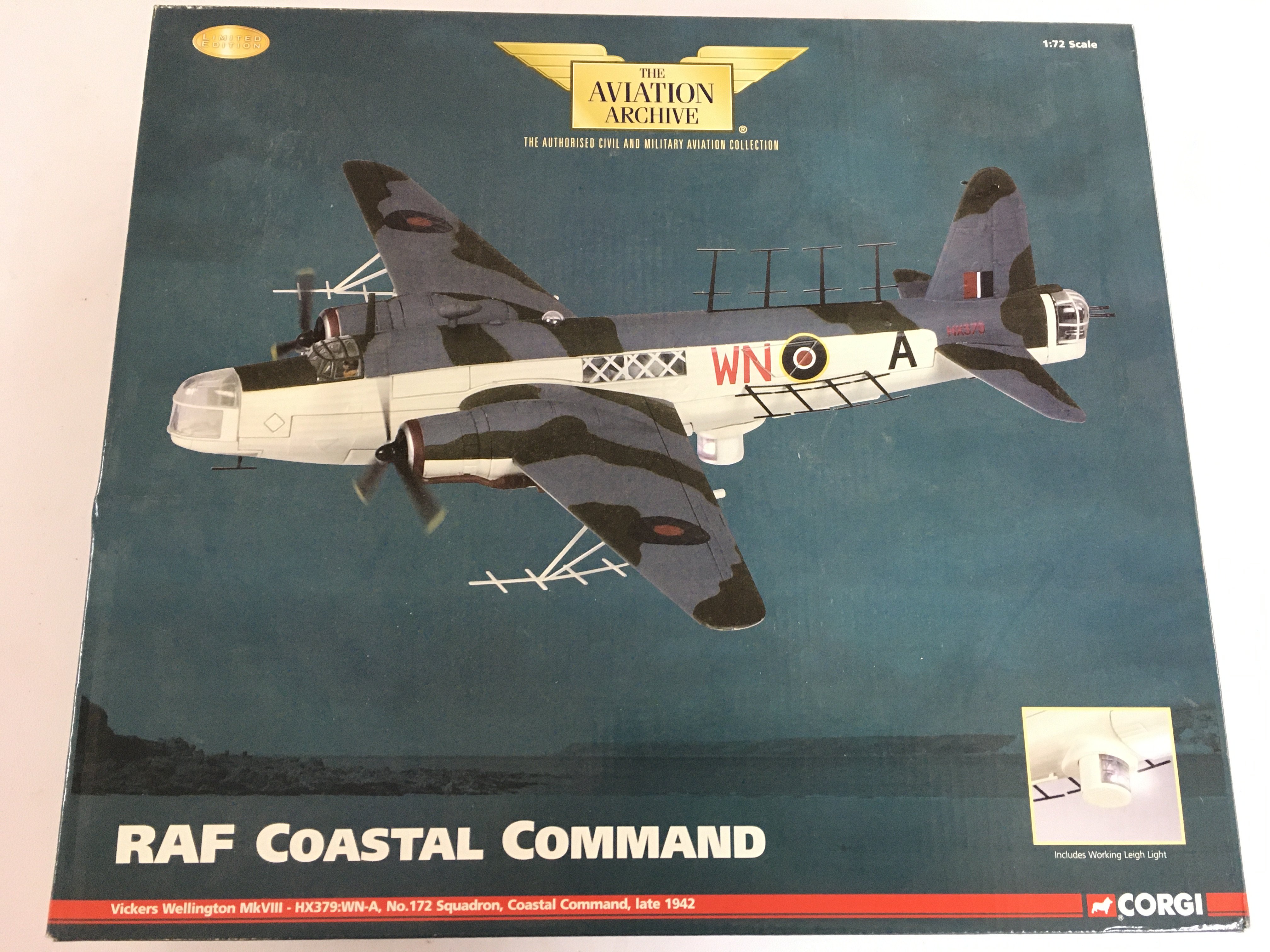A Boxed Corgi Aviation Archive RAF Costal Command #AA34805. 1/72 Scale. No Reserve.