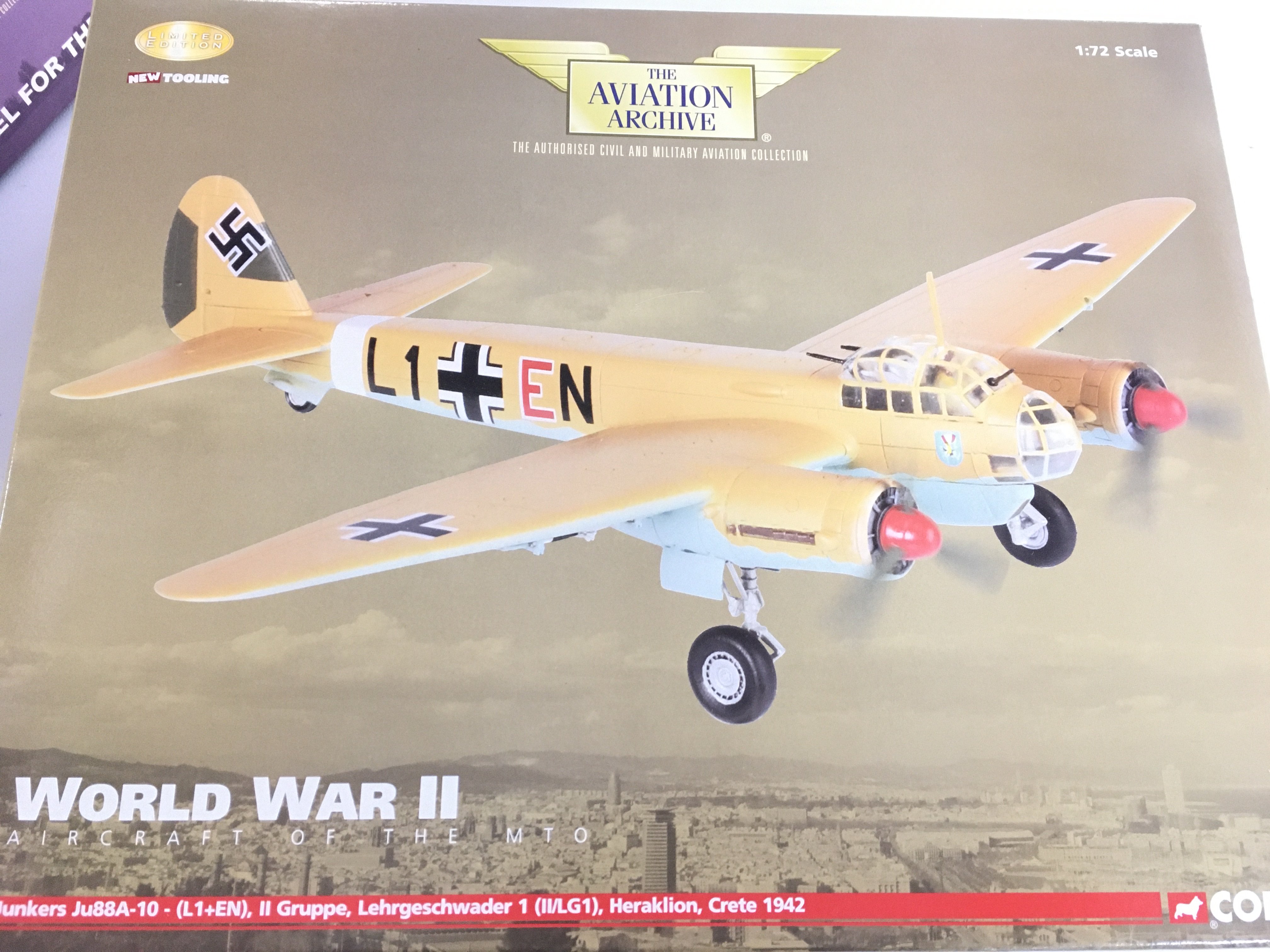 2 Boxed Corgi Aviation Archive Aircraft. Both Junkers JU88A #s AA36702 And AA36701.