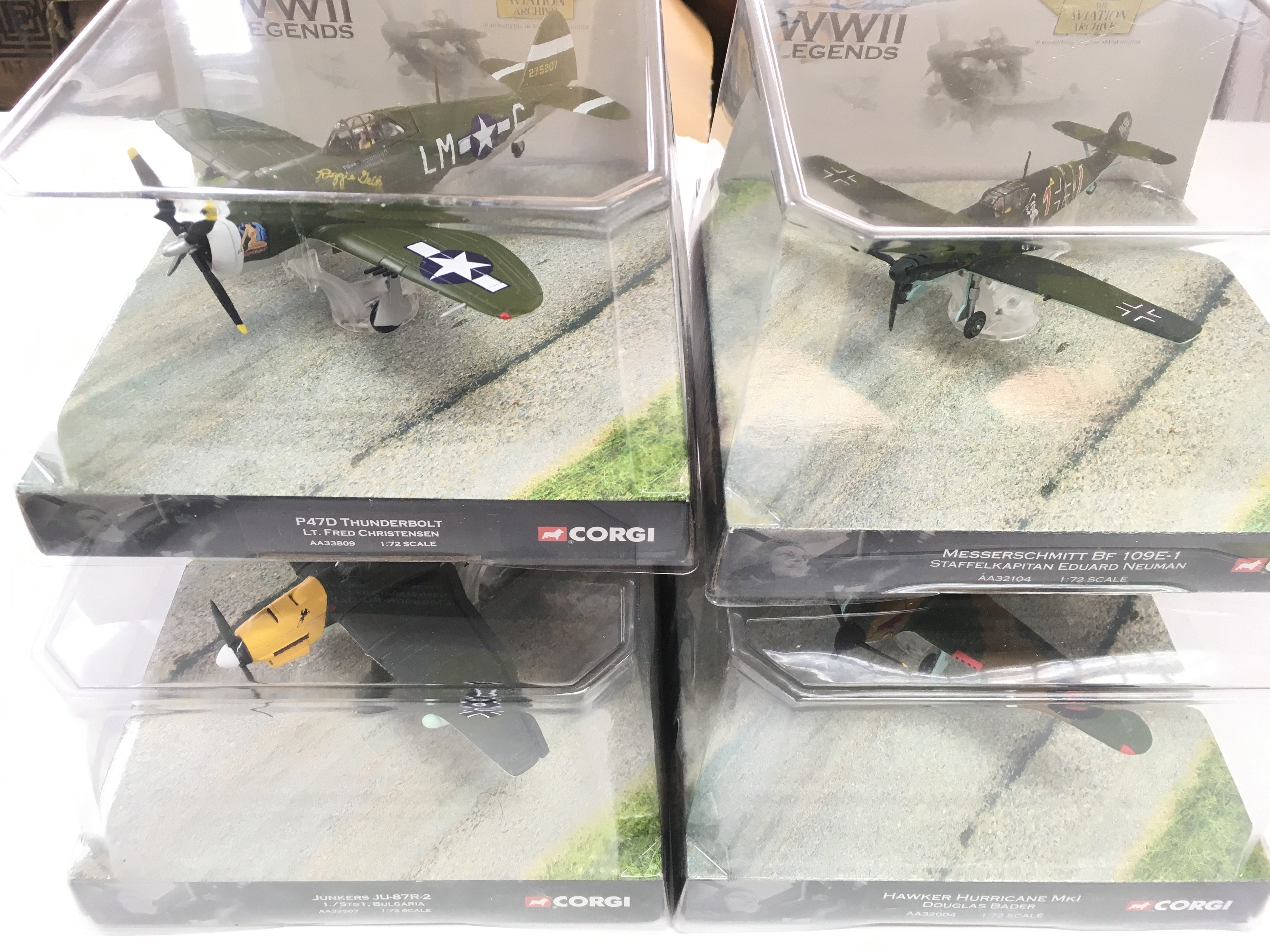 4 Boxed Corgi Aviation Archive WW2 Legends. 1/72 Scale. No Reserve. (4).