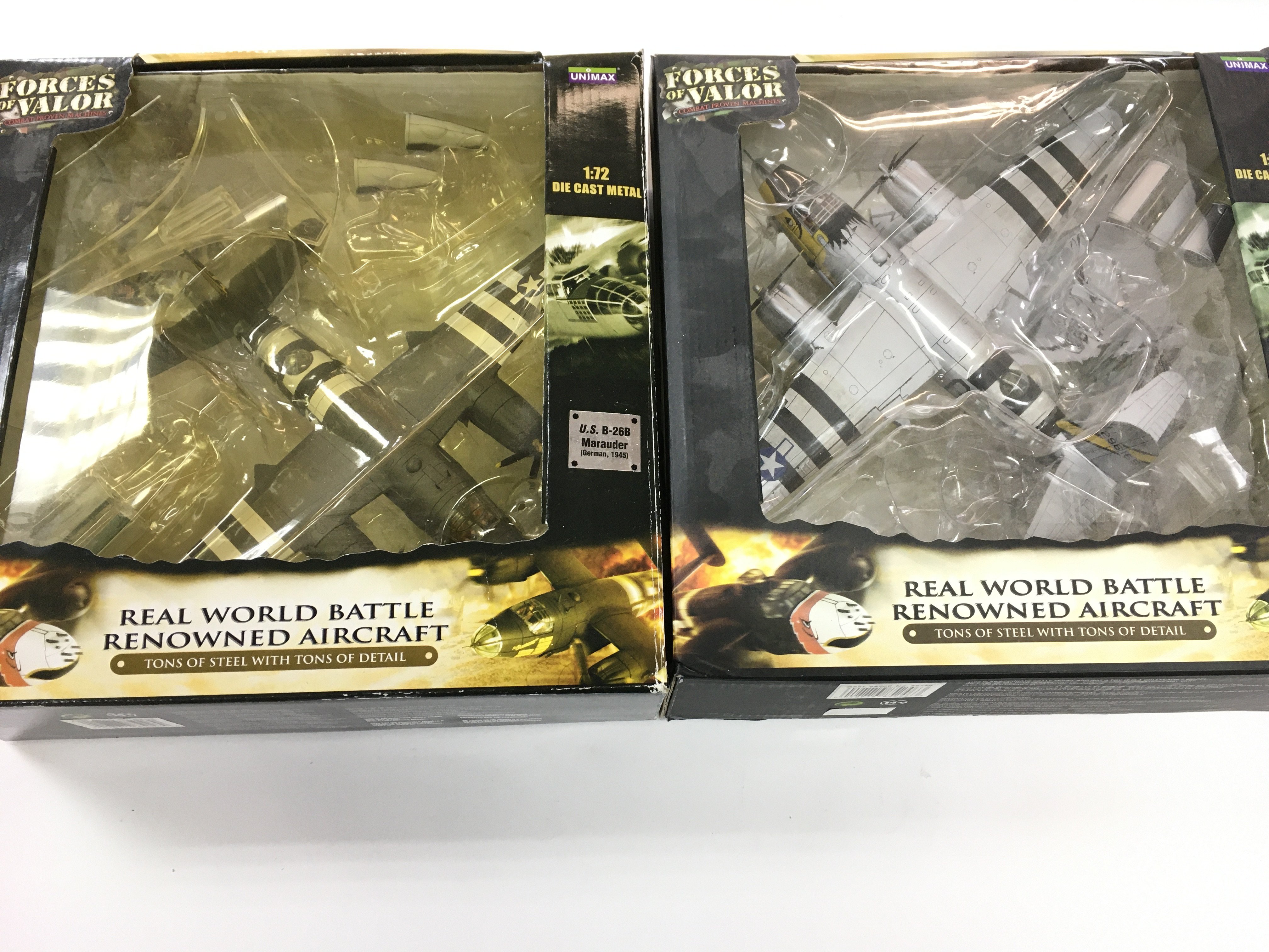 2 X Boxed Forces Of Valour Diecast U.S. B-26B Marauder 1/72 Scale. No Reserve.