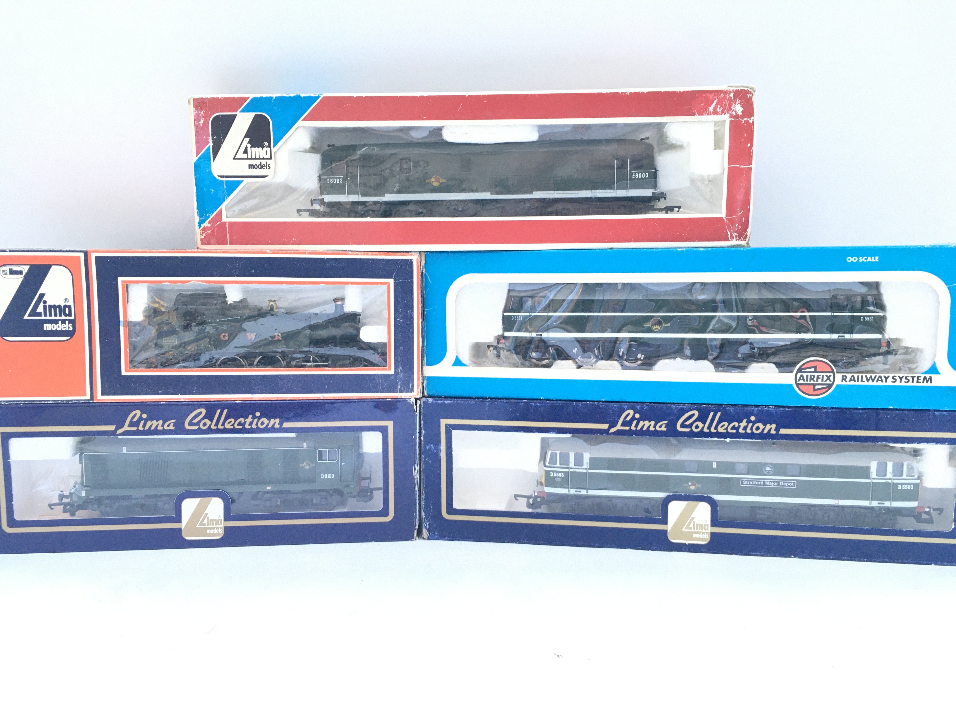 5 Boxed 00 Gauge Locomotives. Including Lima And Airfix. No Reserve.