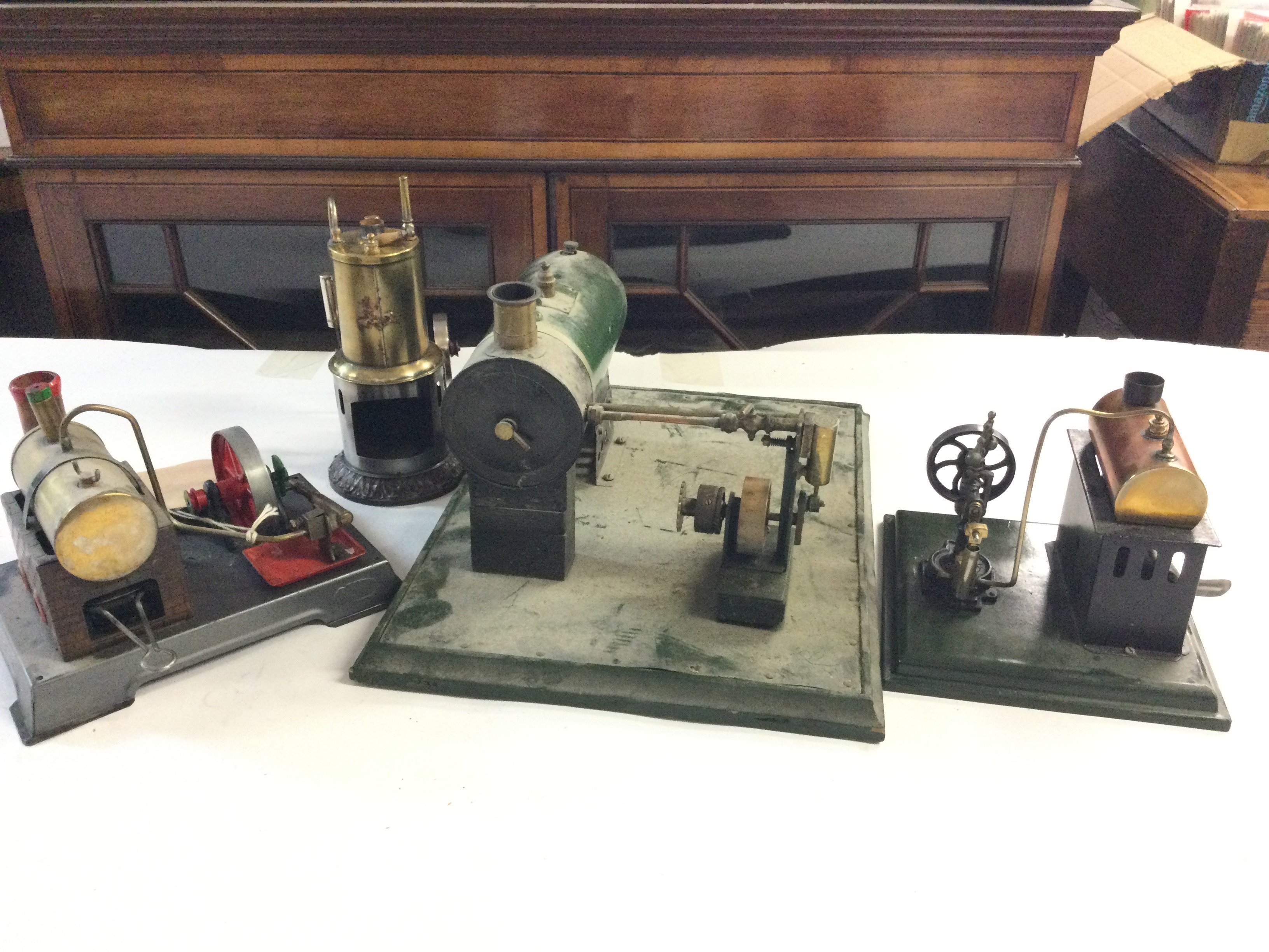 4 Model Steam Engines. In Various States. (4).