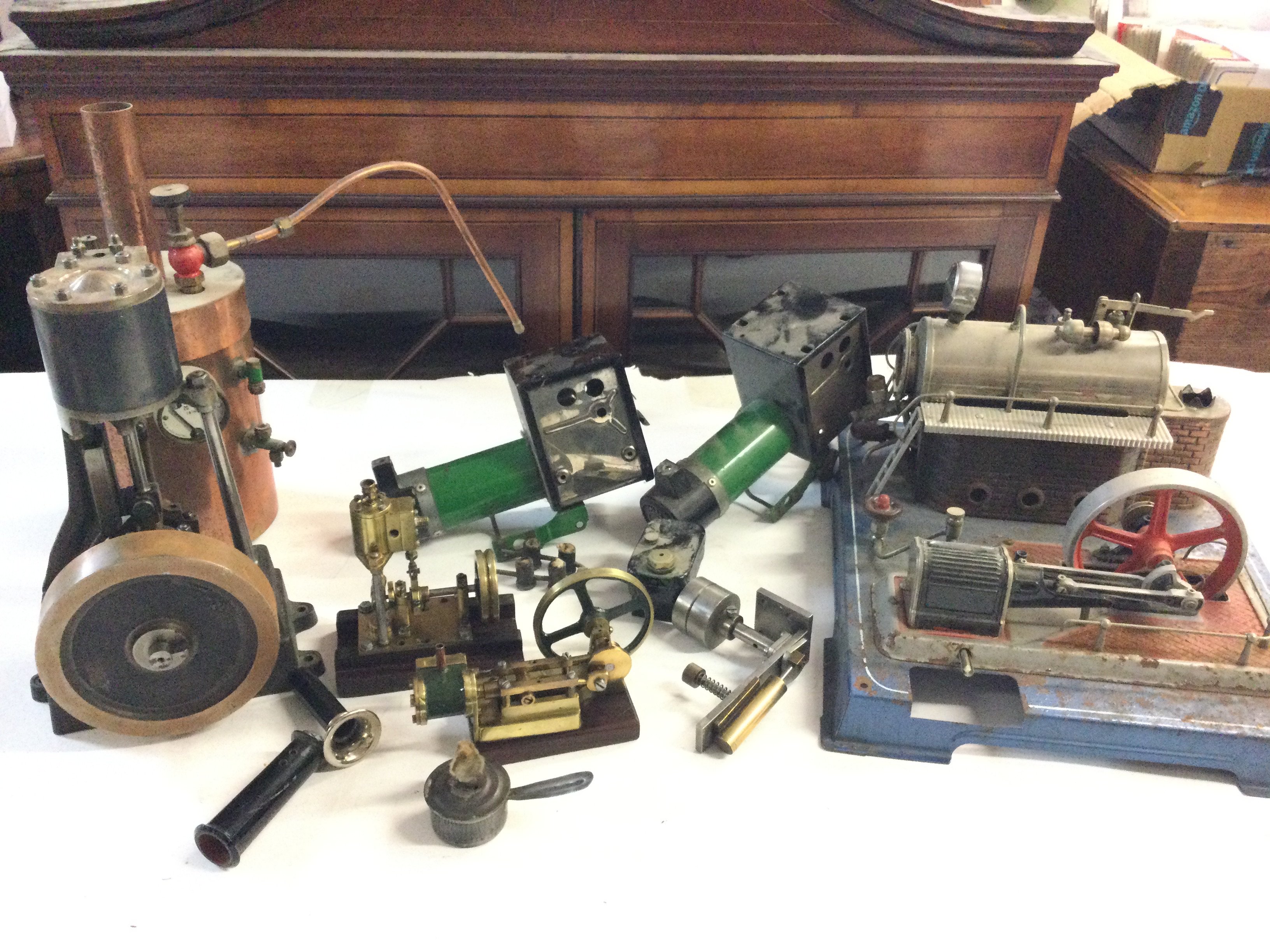 A Collection Of Steam Engine Parts. Ideal For Spares And Repairs.