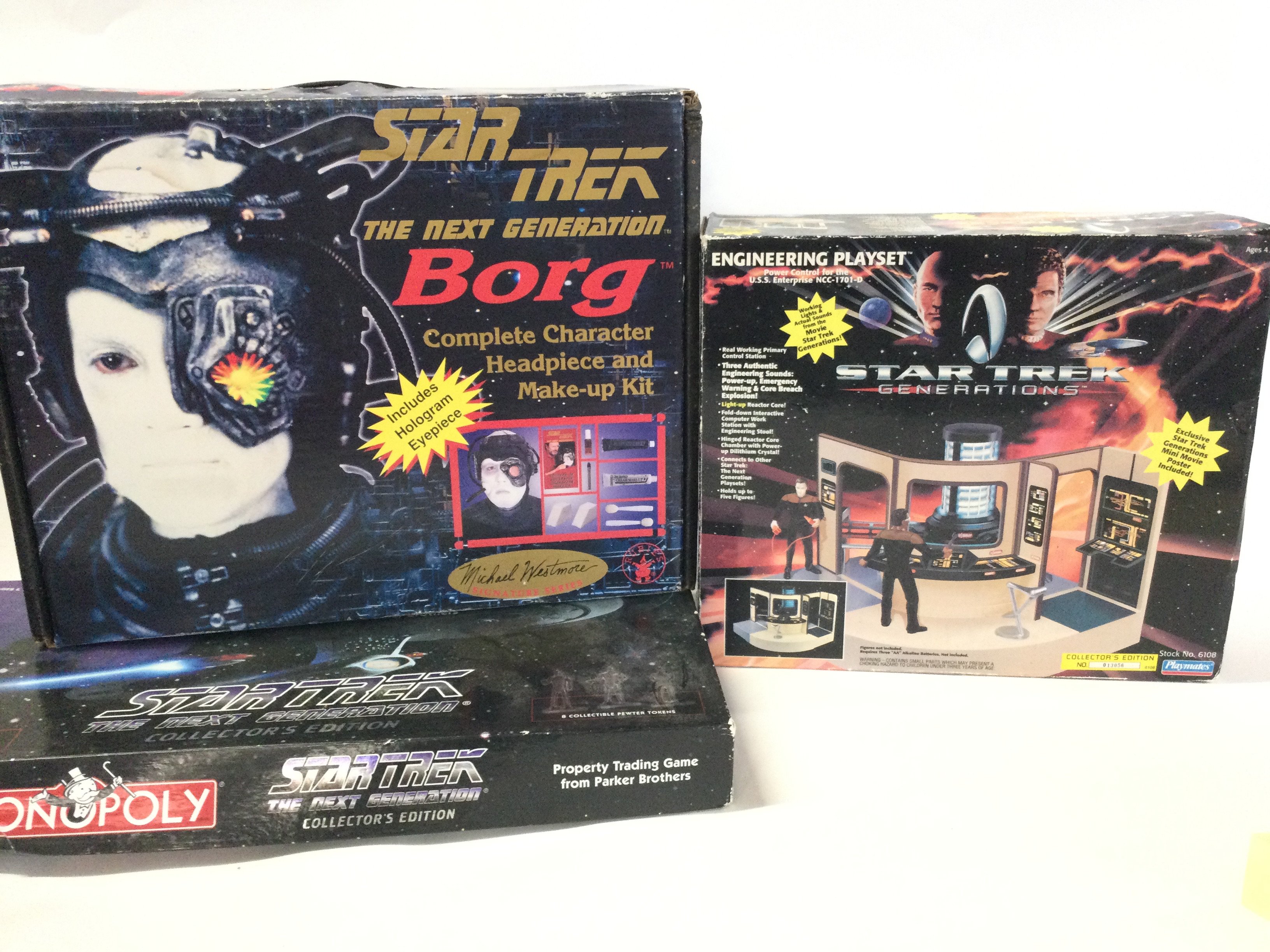 A Small Collection of Boxed Star Trek Items. Including a Engineering Playset. No Reserve.