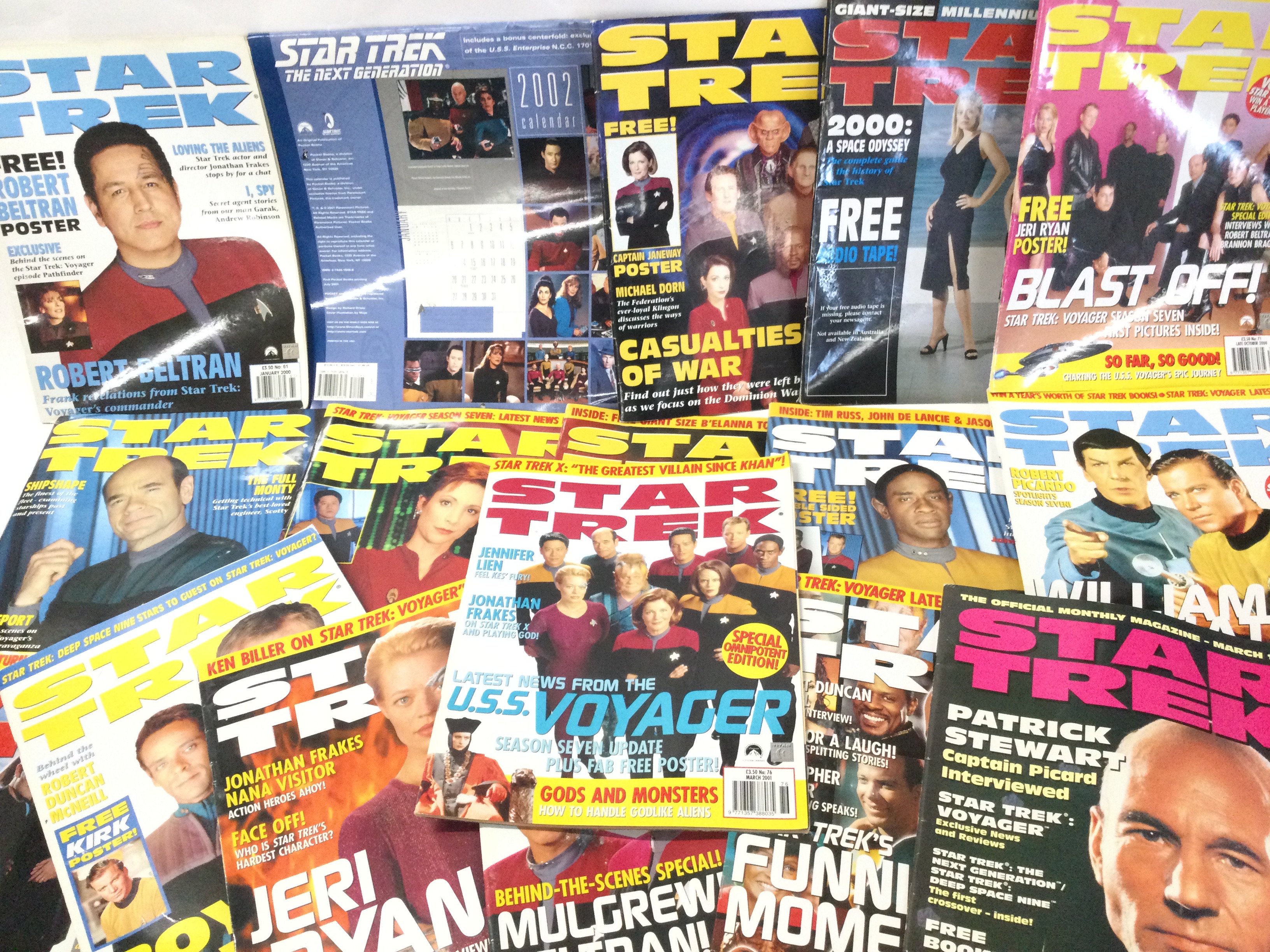 A Collection of Star Trek Magazines. No Reserve.