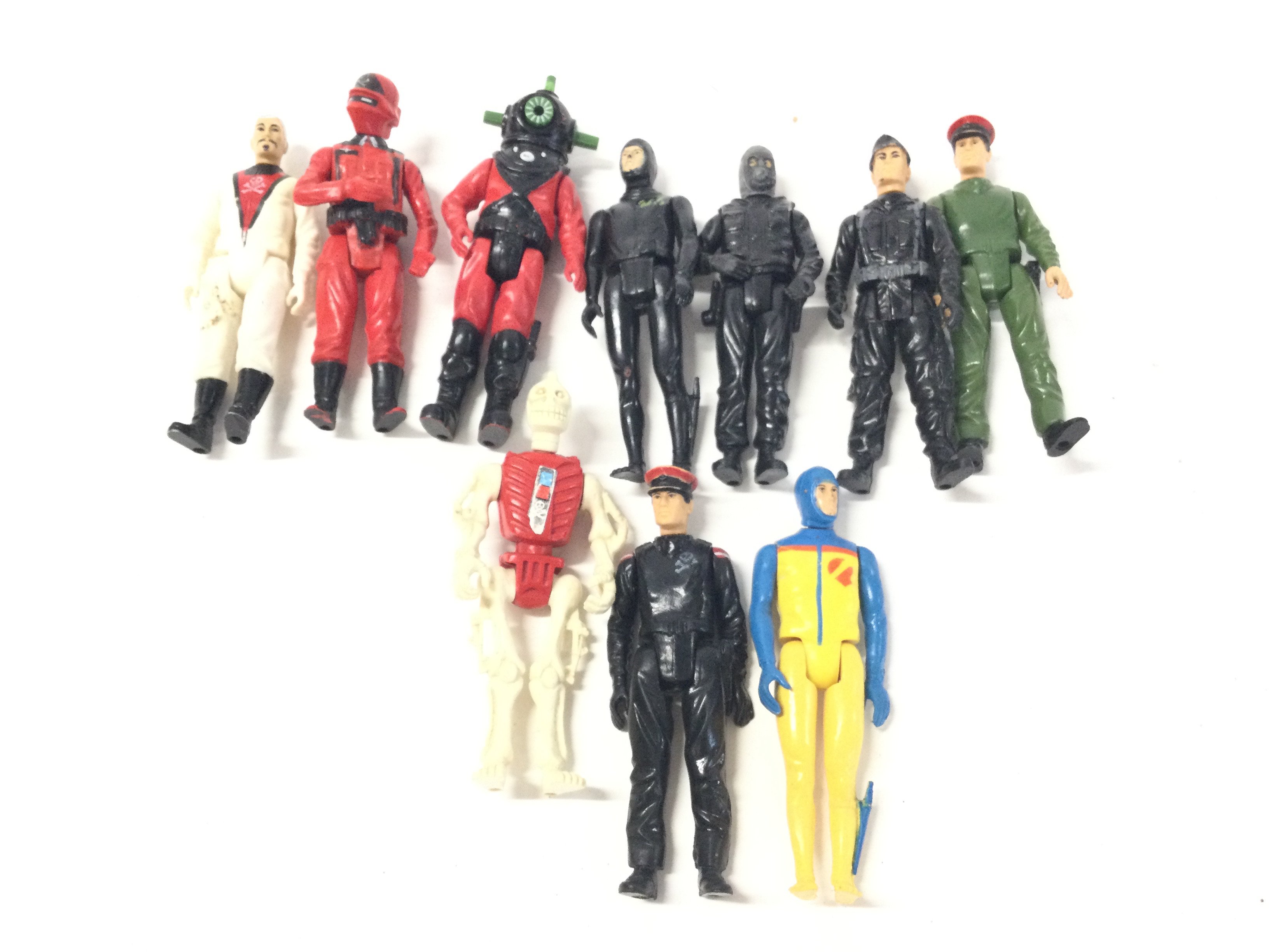 A Small Collection of Playworn Action Force Figures. No Reserve.