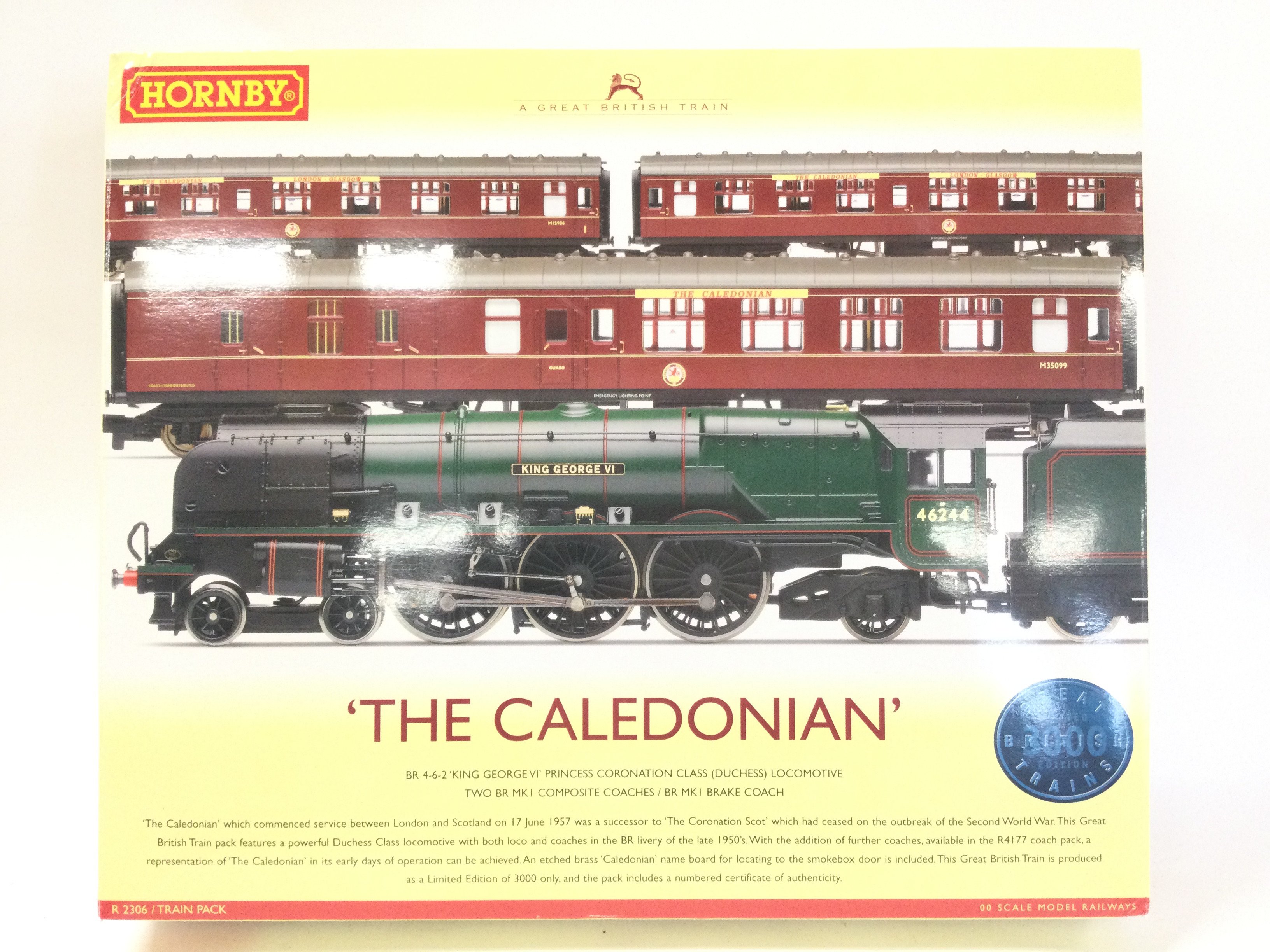 A Boxed Hornby 00 Gauge The Caledonian Set #R 2306.
