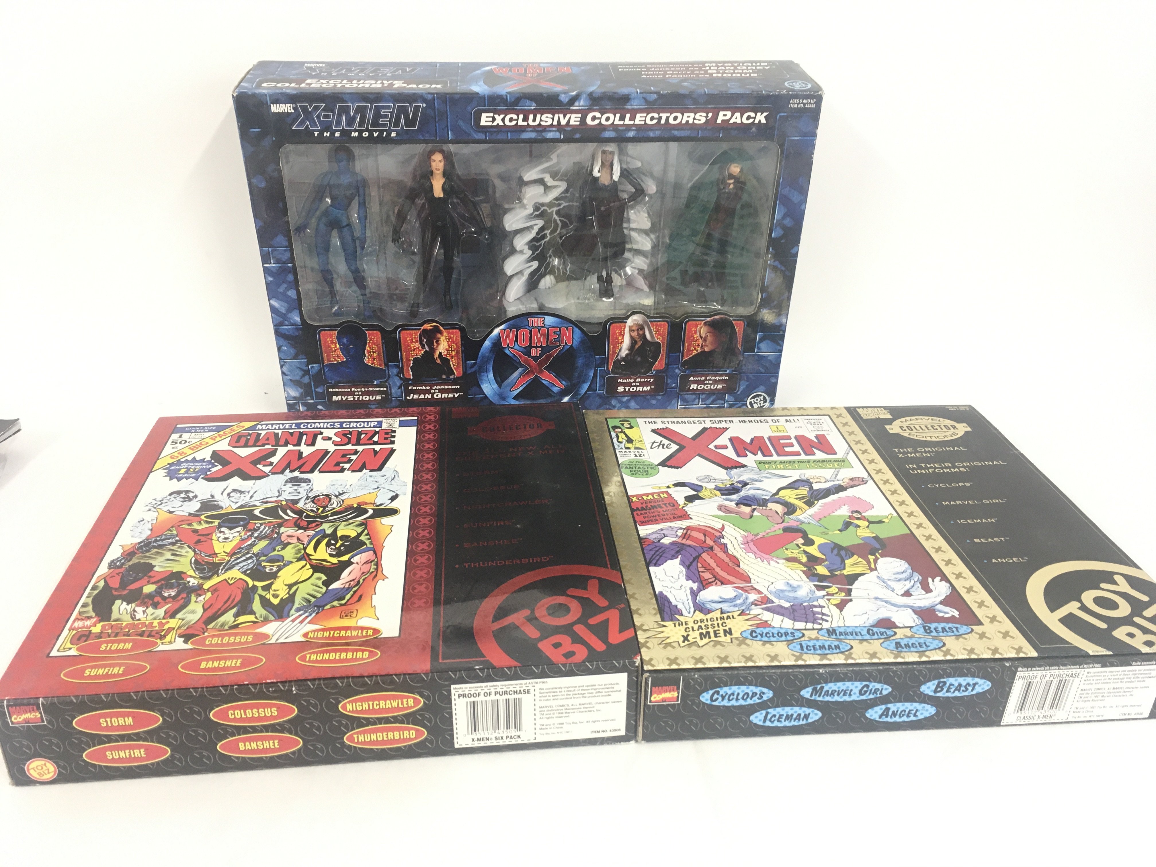 3 boxed sets of XMen figures comprising 2x Toy Biz and Movie Collectors Pack. No reserve