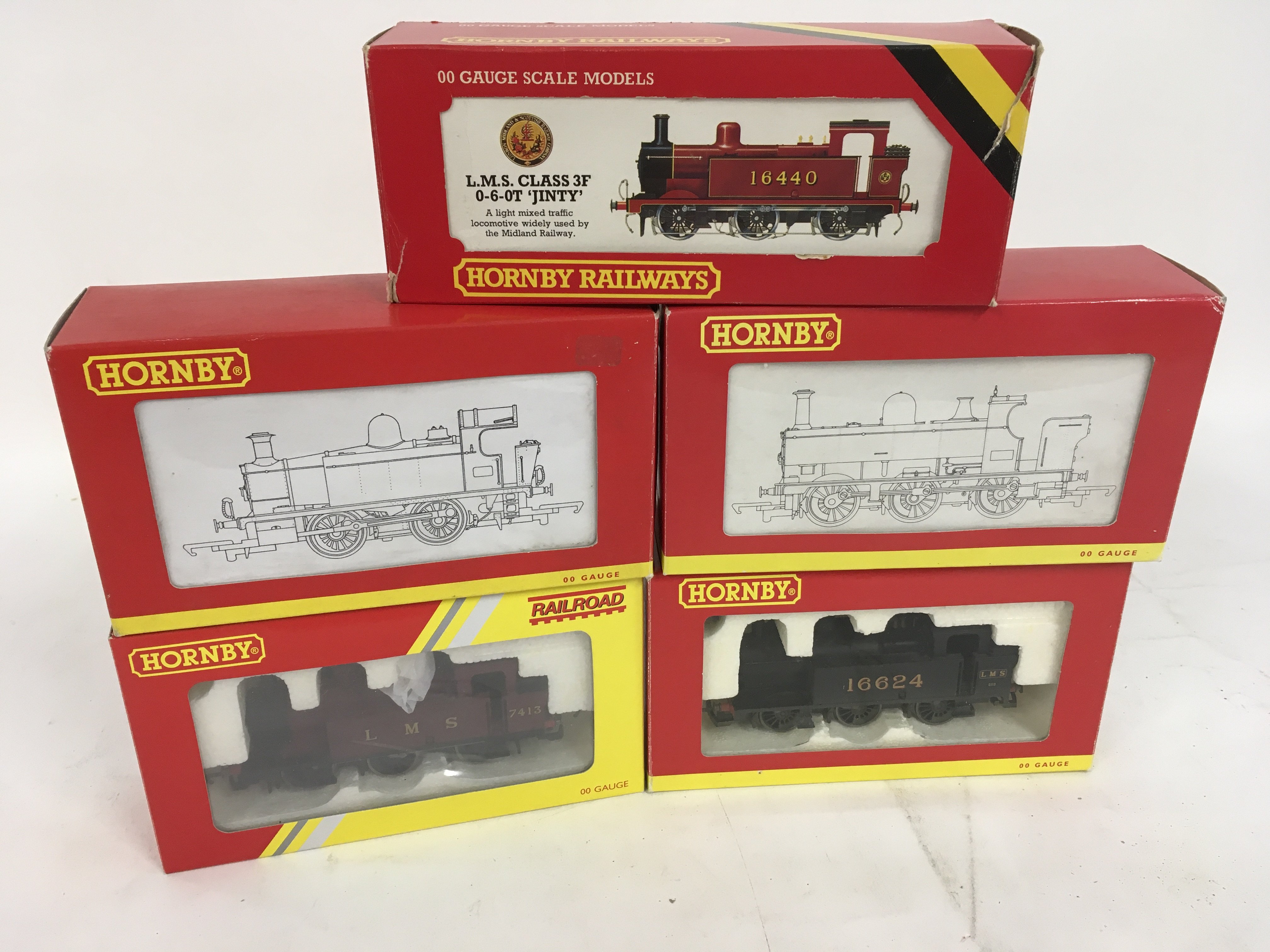 A Collection of 5 boxed 00 gauge model locomotives by Hornby. No reserve