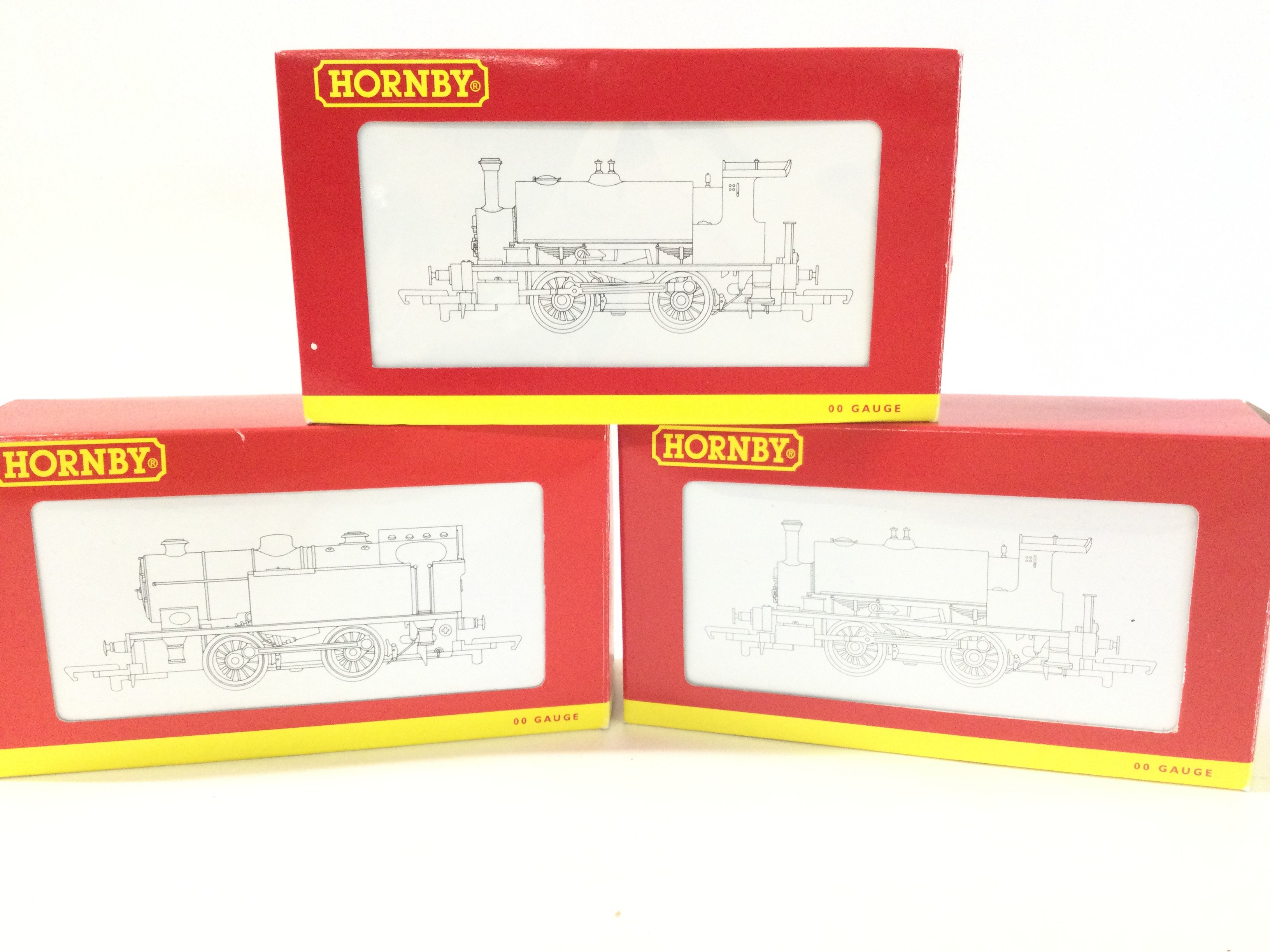 3 X Boxed Hornby 00 Gauge Locomotives. A Southern 0-4-0T #R 2439. A BR 0-4-0 collectors Club Loco #R 2960 And A Class OF 0-4-0ST Collectors Club loco.