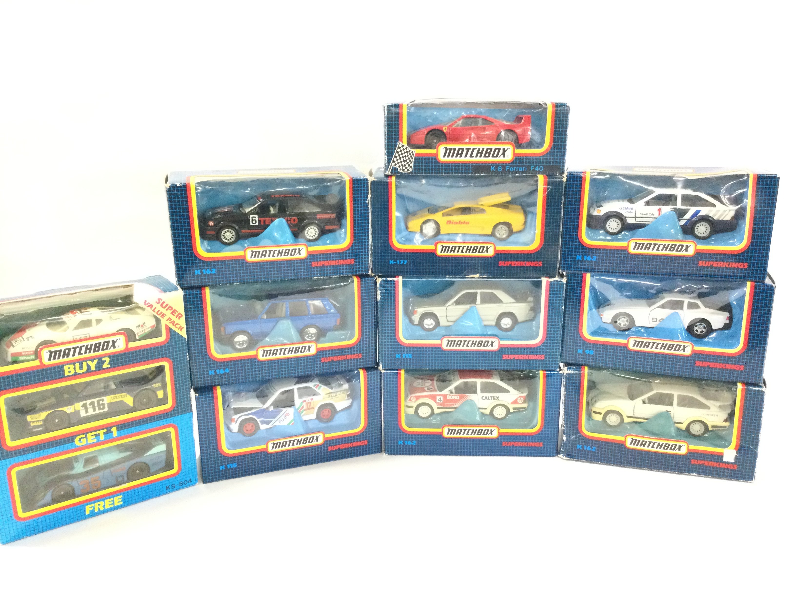 A Collection Of Boxed Matchbox Superkings Diecast Cars. Also A Matchbox 1978 Catalog.