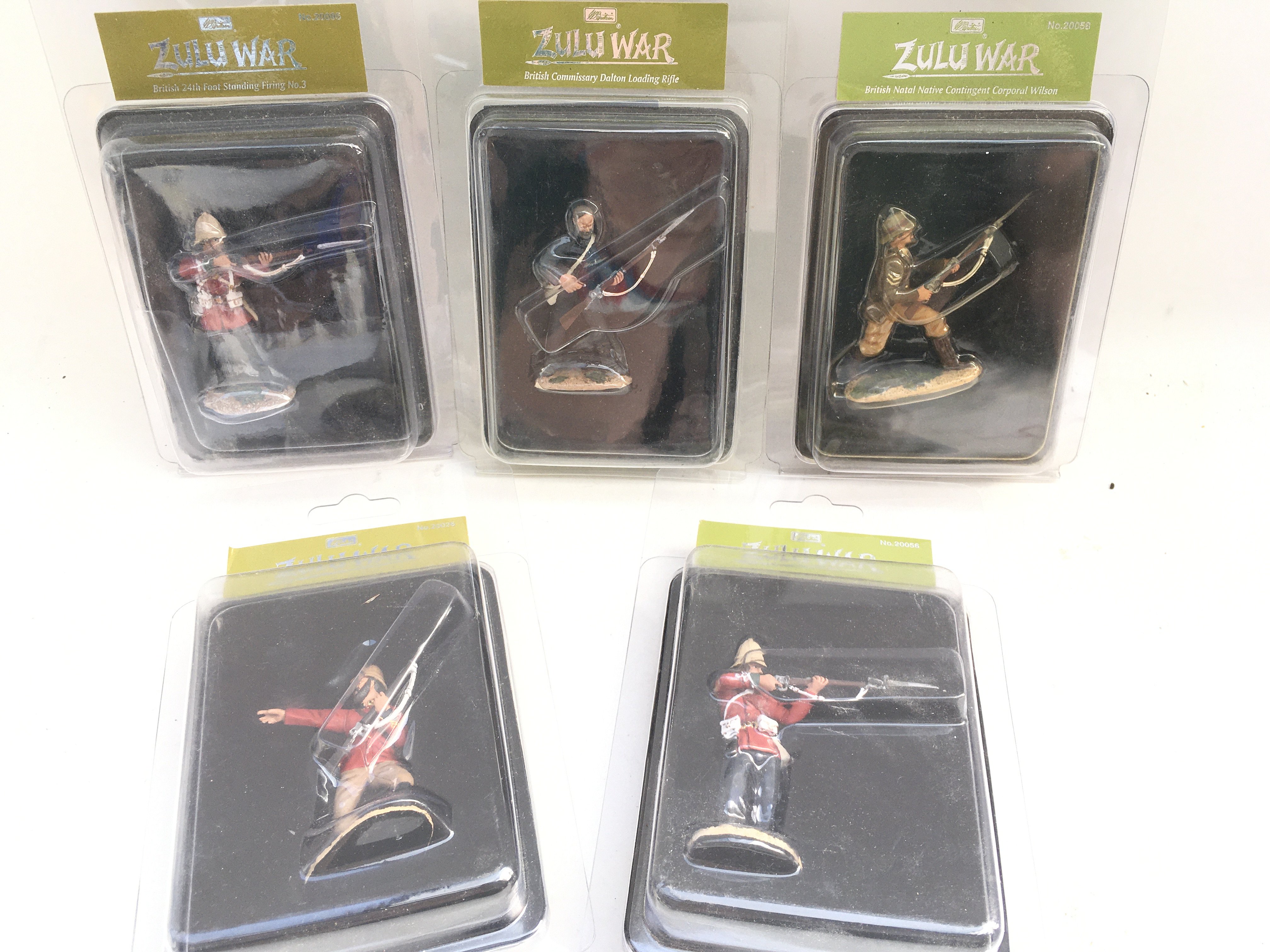 5 Britains Zulu War Figures In Blister Packs.