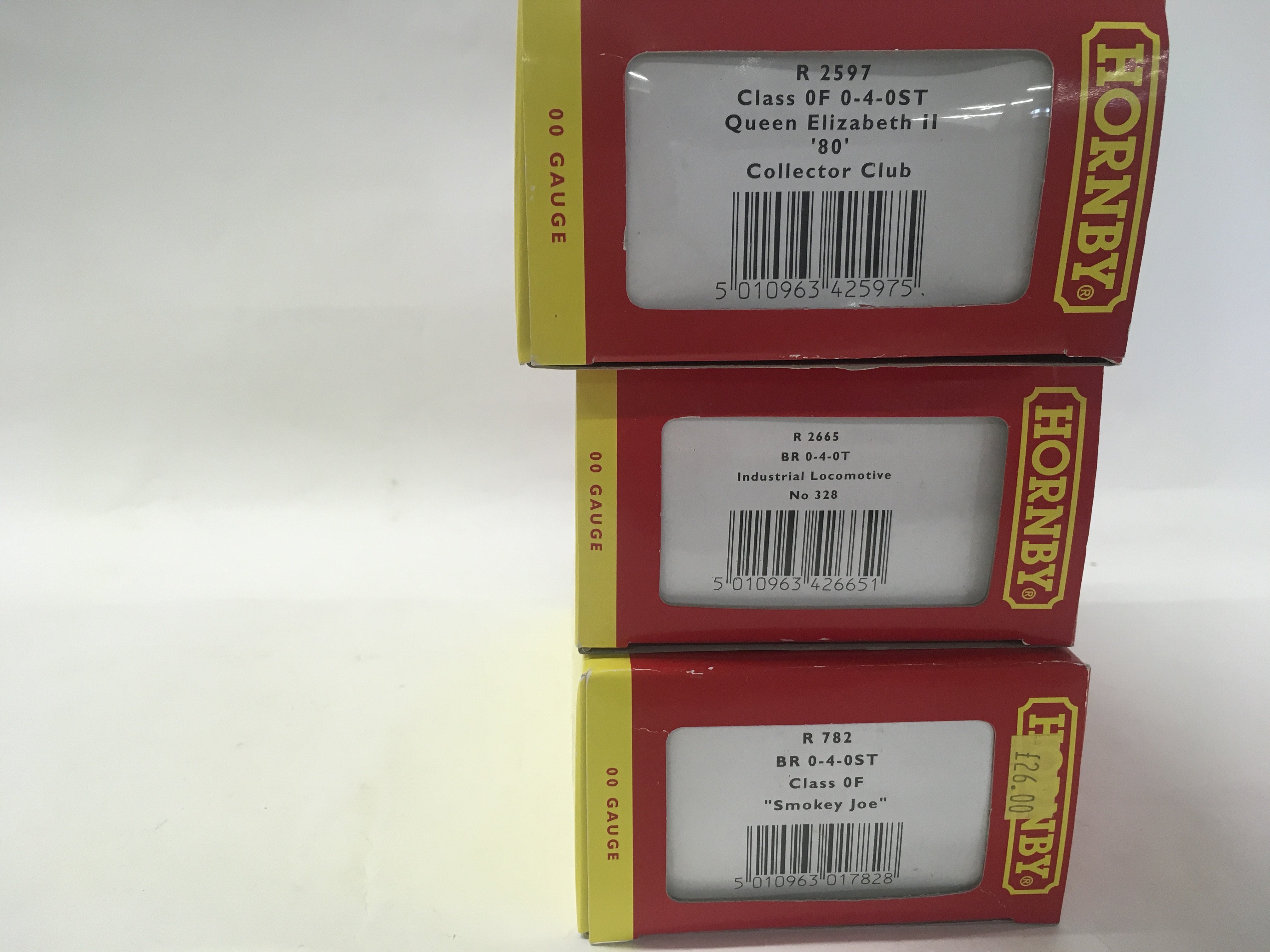 A collection of 3 boxed Hornby locomotives 00 gauge featuring R2597. R2665. R782. No reserve
