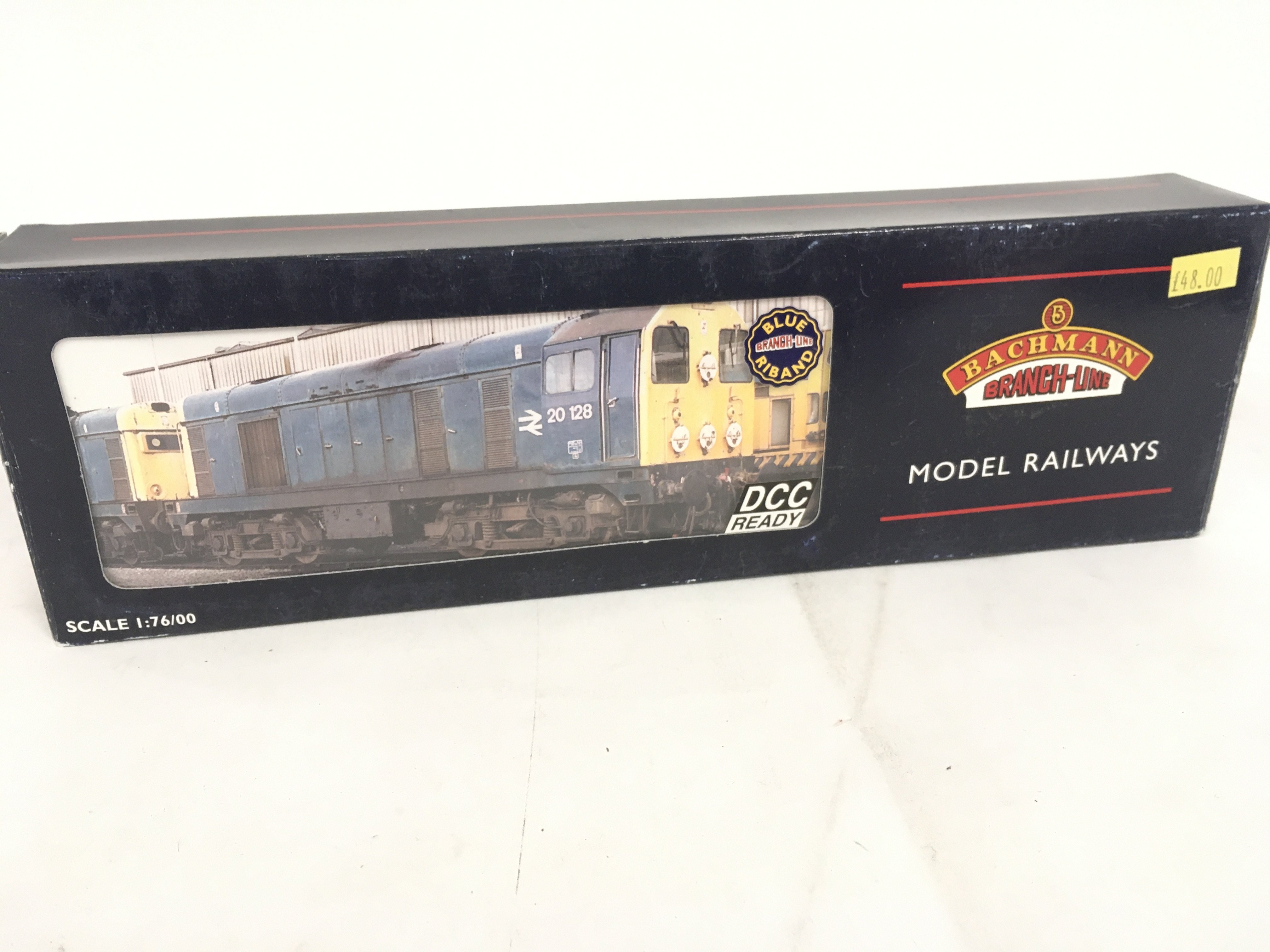 A boxed 00 gauge DCC ready locomotive by Bachmann featuring 32.032. A class 20 diesel weathered. No reserve