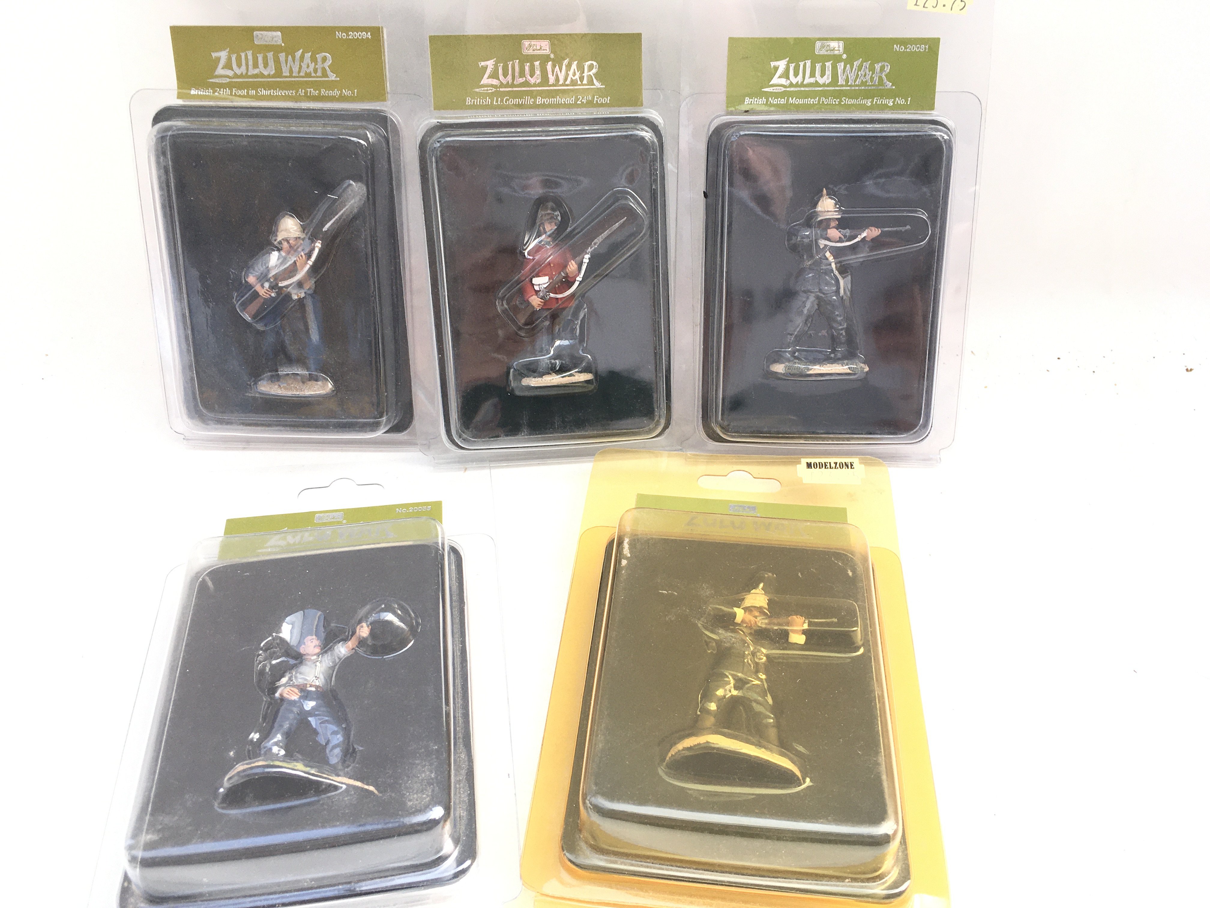 5 Britains Zulu War Figures In Blister Packs.