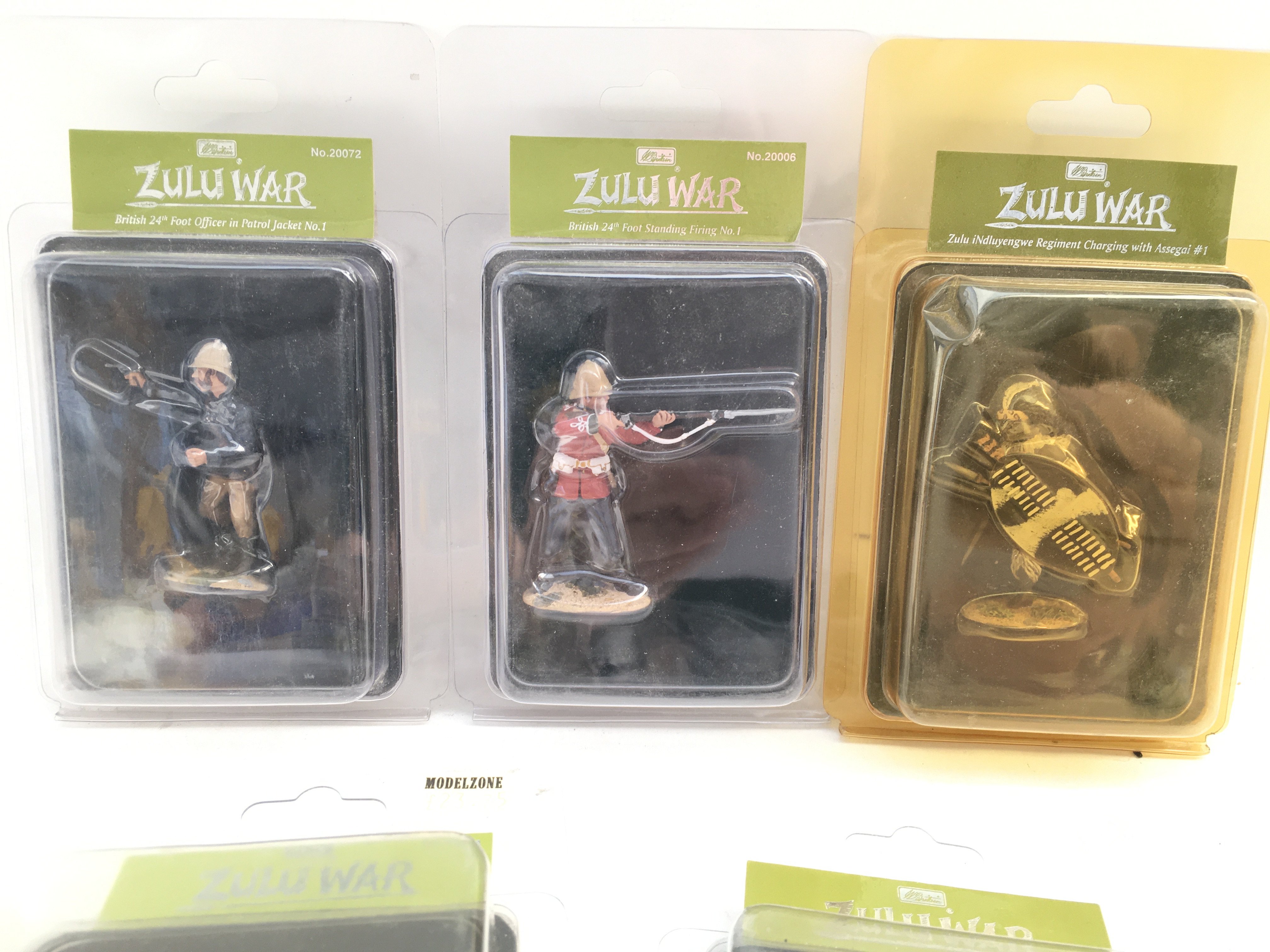 5 Britains Zulu War Figures In Blister Packs.