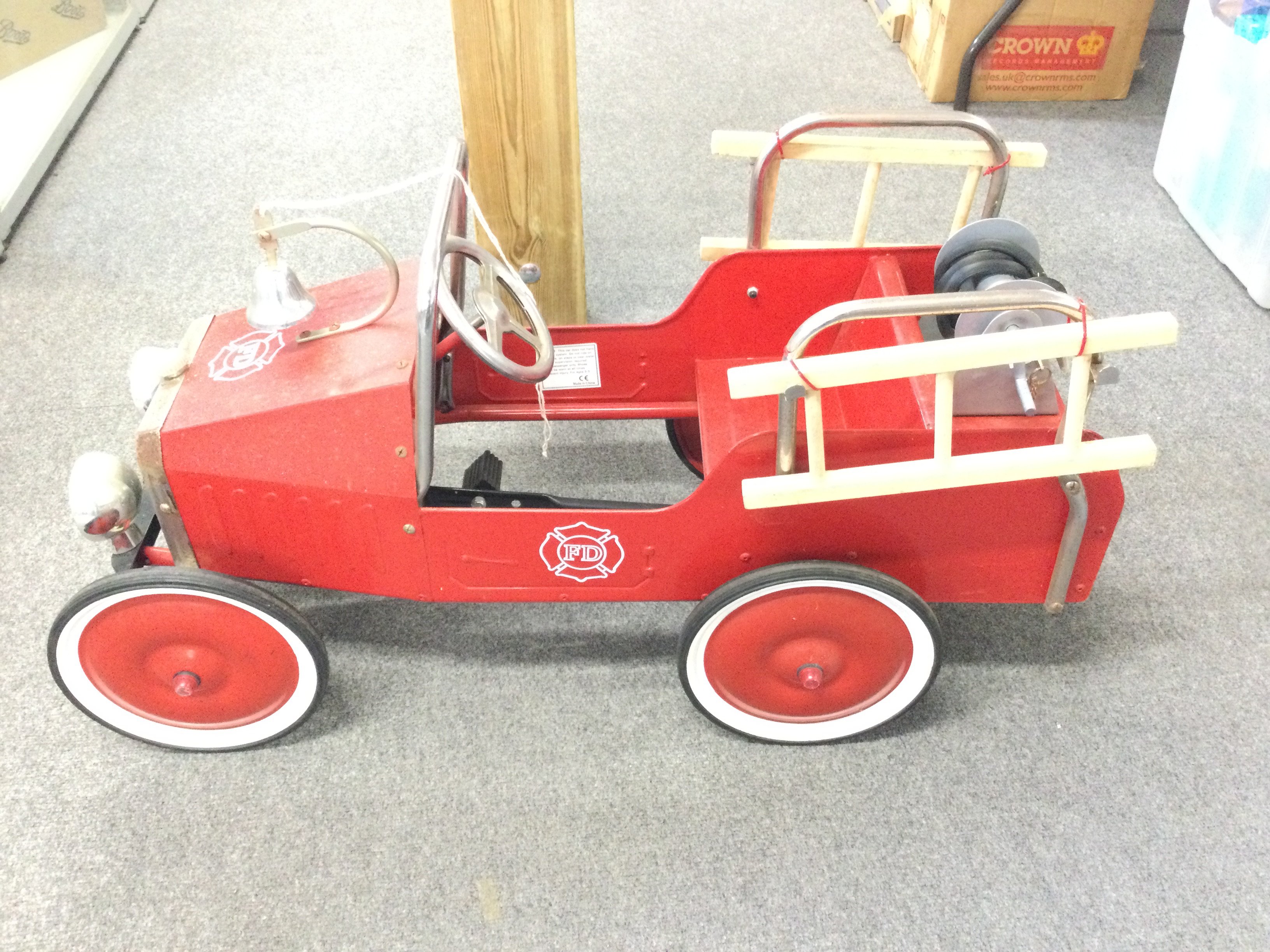 A Child&rsquo;s Ride A-Long Fire Engine. This Lost Cannot Be Posted.