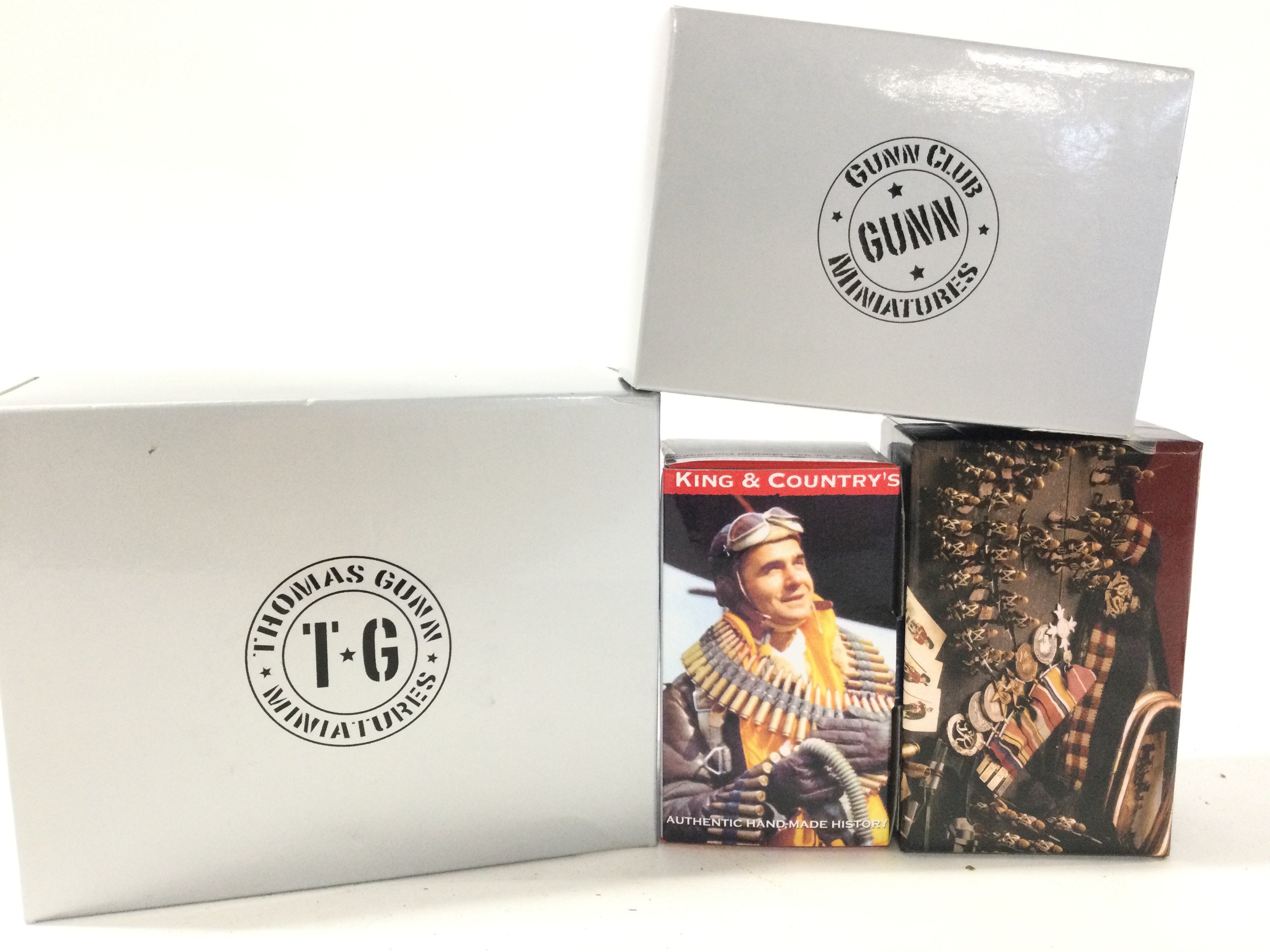 4 X Boxed KingAnd Country And Gun Club Figures.